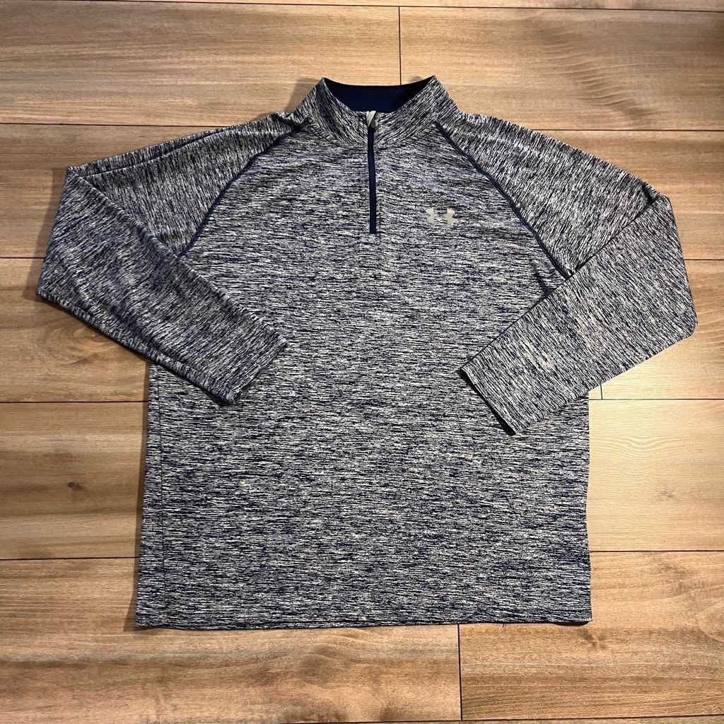 Under Armour Under Armour Blue Athletic Quarterzip Jacket Men Large Bin G Size US L / EU 52-54 / 3 - 1 Thumbnail