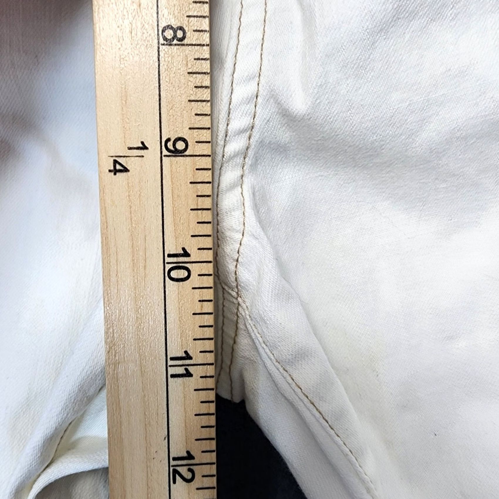 Denime Sigrid Olsen Womens Jeans Size 14 White Stretch Denim Jeans Capsule Minimalist 14 White Jeans Womens Mens Size 36" / US 14 / IT 50 - 7 Thumbnail