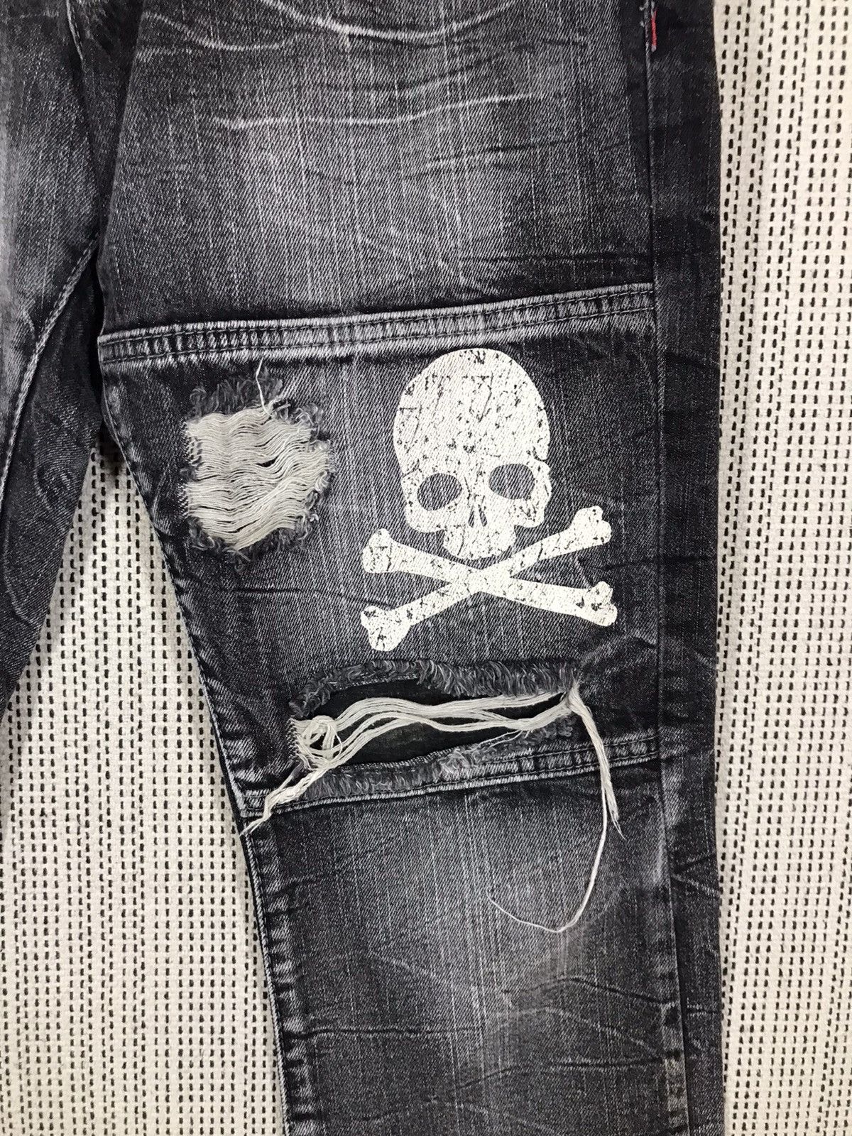 If Six Was Nine × Japanese Brand × Seditionaries ‼️FLARED WILD LIFE SKULL BONES DENIM BOOTCUT‼️ Size US 31 - 3 Thumbnail
