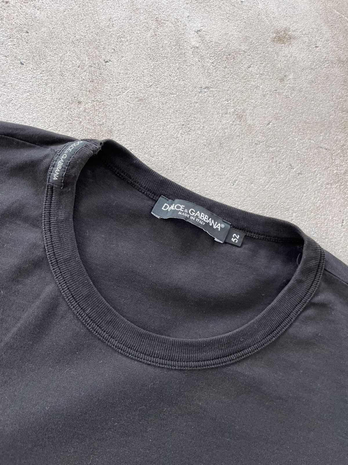 Dolce & Gabbana Vintage Dolce Gabbana Black TShirt Luxury Minimal Blank Logo Size US L / EU 52-54 / 3 - 6 Thumbnail