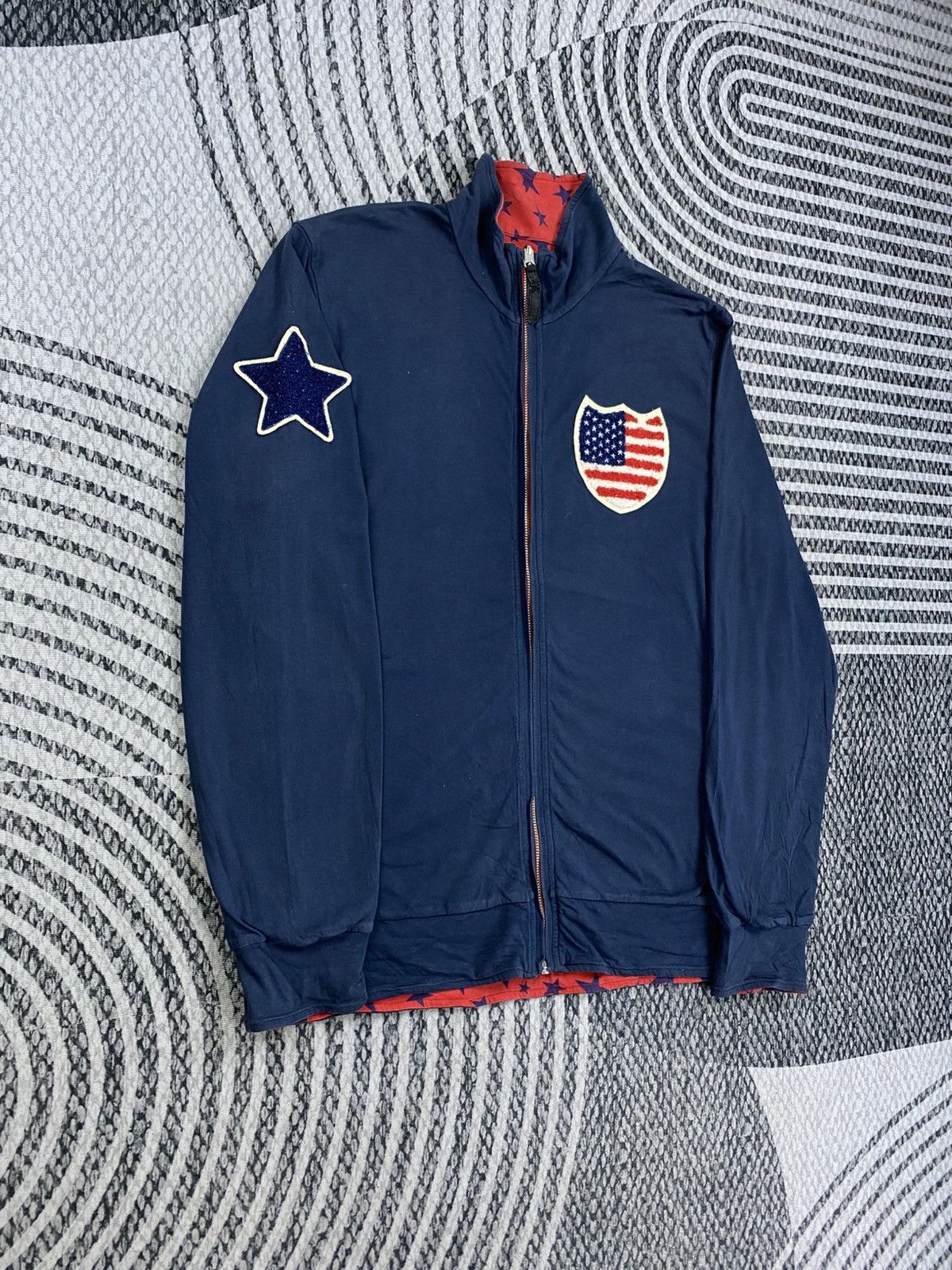 HYDROGEN Vintage Hydrogen Flag Embroidered Zipper Jacket Size US M / EU 48-50 / 2 - 3 Thumbnail