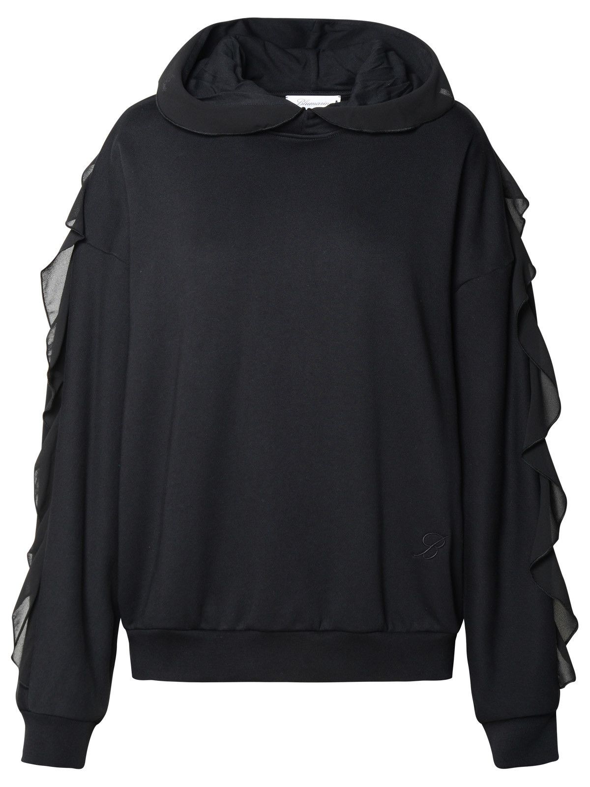 image of Blumarine Black Cotton Sweatshirt, Women's (Size Medium)
