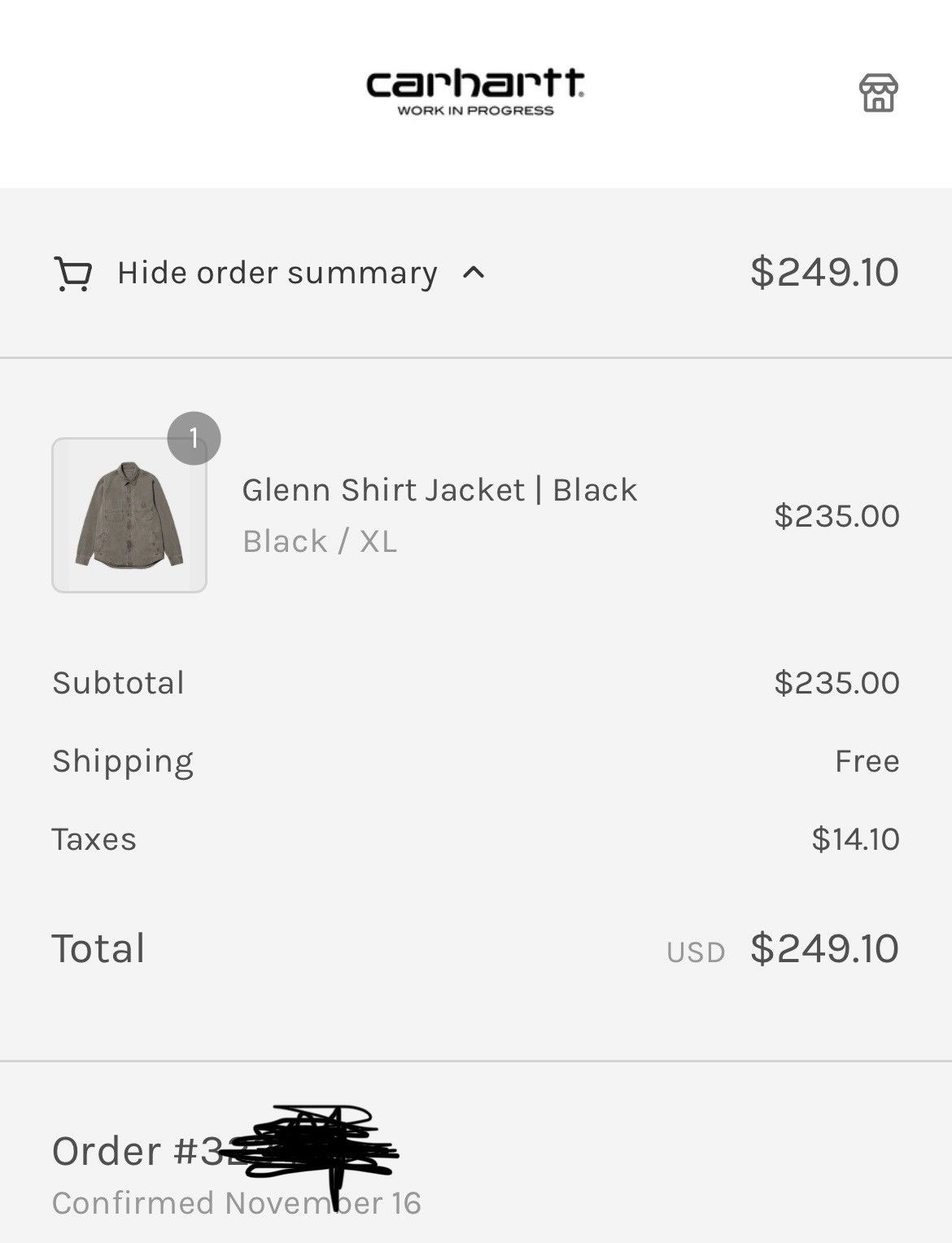 Carhartt Wip Glenn Shirt Jacket | Black Size US XL / EU 56 / 4 - 10 Thumbnail