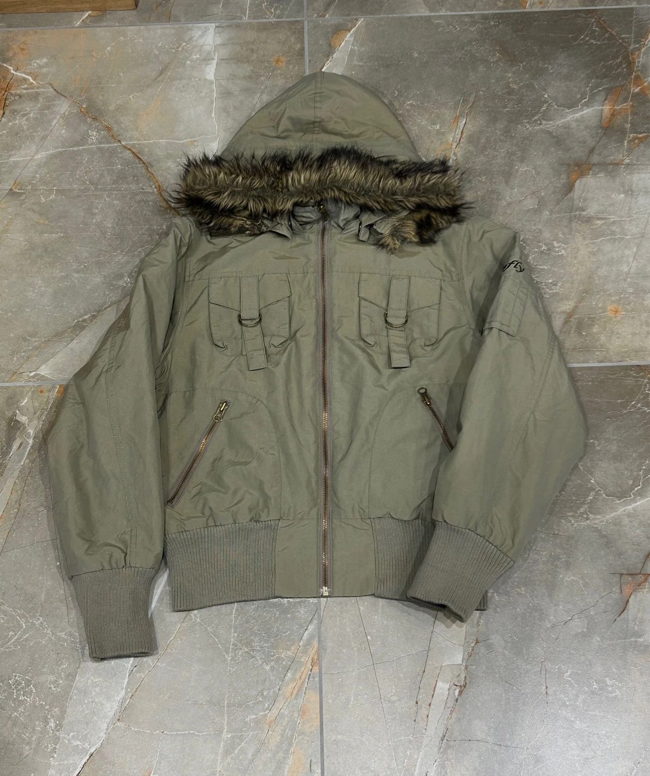 Other Vintage Distressed Bomber Jacket Size L / US 10 / IT 46 - 2 Thumbnail