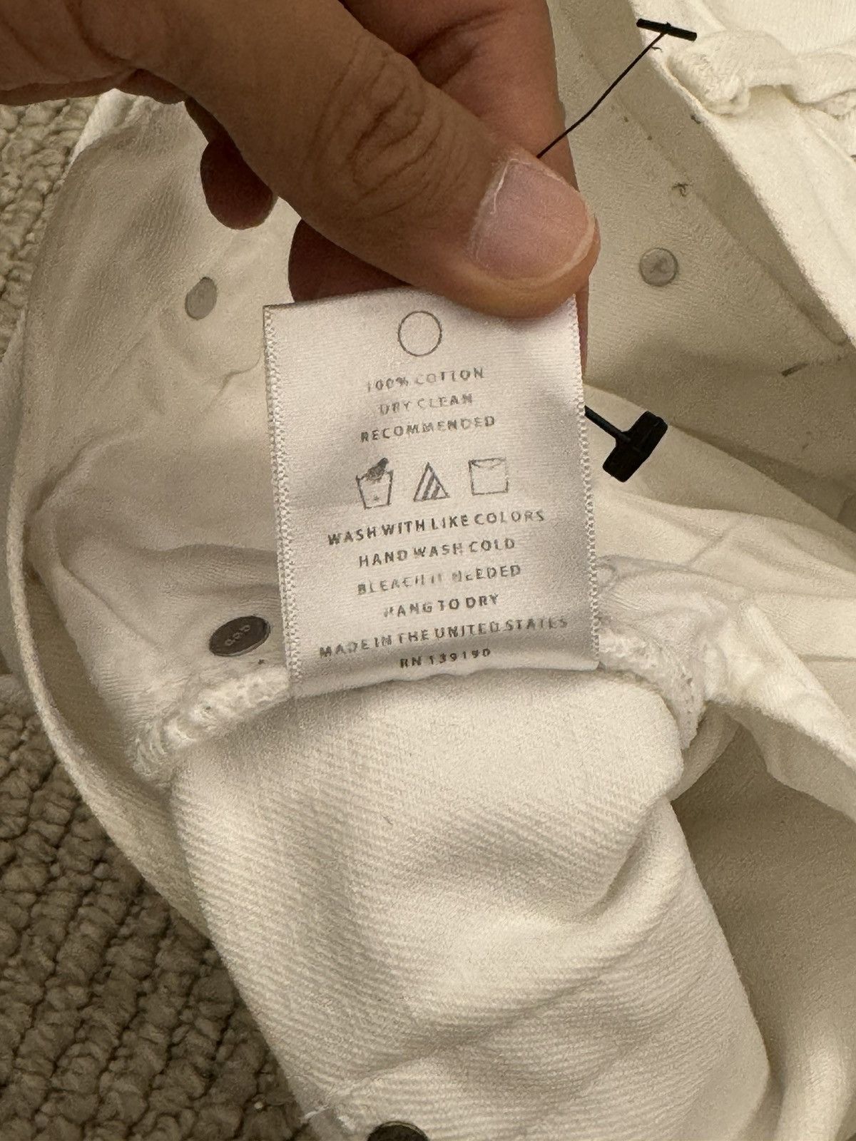 Fear of God Fear of God Fourth Collection White Jeans Size US 35 - 5 Thumbnail