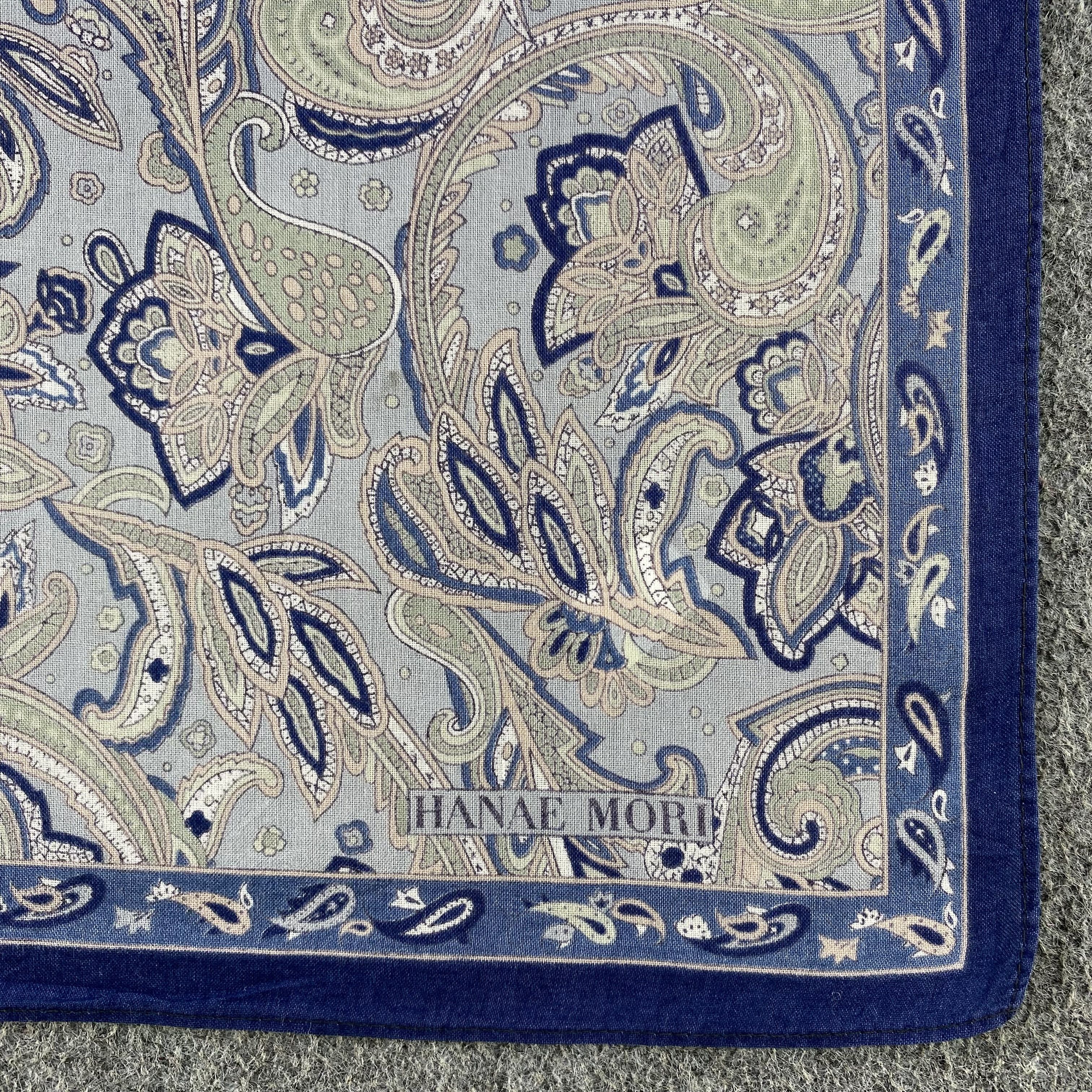 Hanae Mori × Japanese Brand Hanae Mori Paisley Handkerchief/Neckerchief/Bandana HC687 Size ONE SIZE - 3 Thumbnail