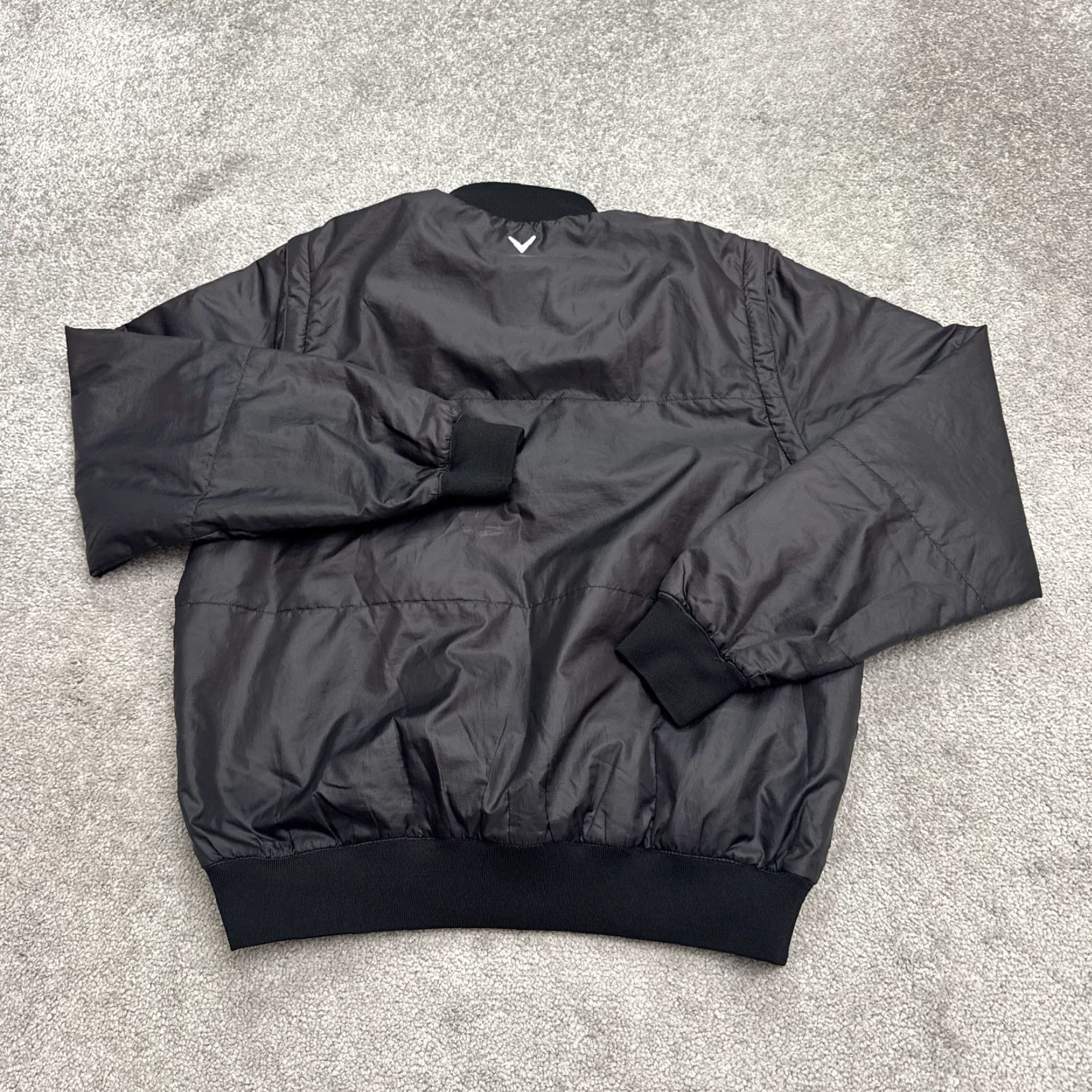 Callaway Callaway Golf Warmsport Windbreaker Bomber Jacket Mens Medium Black Full Zip Size US M / EU 48-50 / 2 - 2 Thumbnail