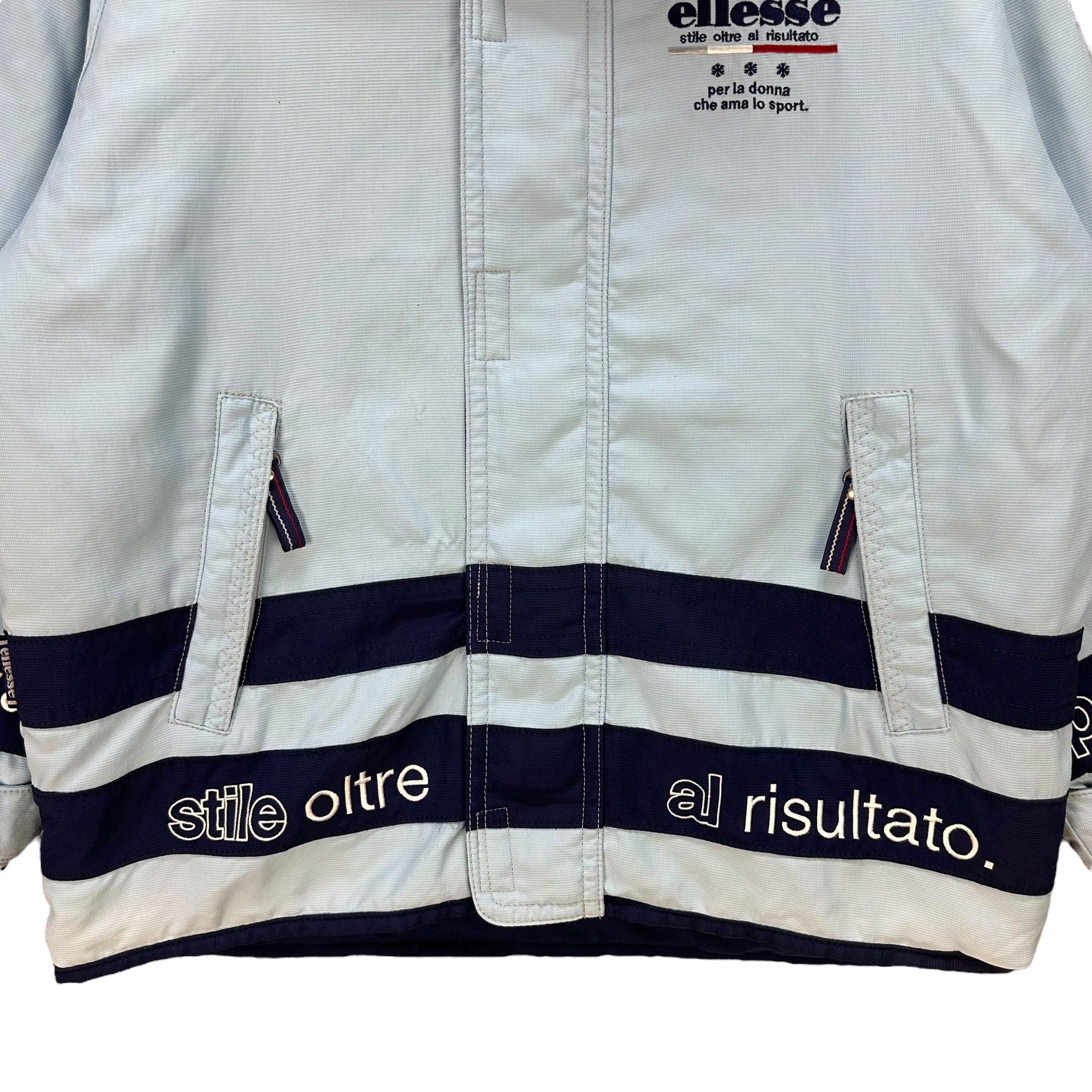 Ellesse Vintage ELLESSE Light Blue Hooded Ski Jacket #A42-0961 Size US L / EU 52-54 / 3 - 4 Thumbnail