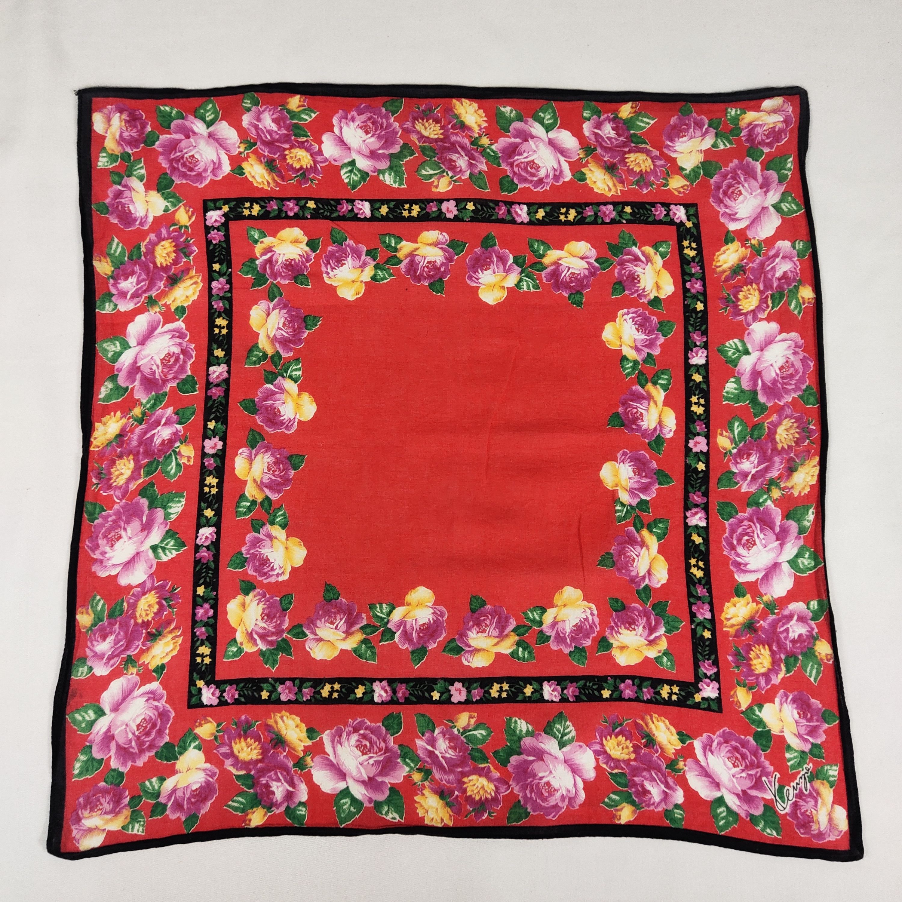 Kenzo × Vintage Kenzo Handkerchief / Handkerchief / Neckerchief FZ110 Size ONE SIZE - 3 Thumbnail