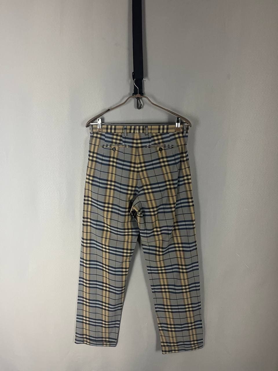 Burberry Burberry Nova Check Pants Blue Classic Size US 34 / EU 50 - 2 Thumbnail