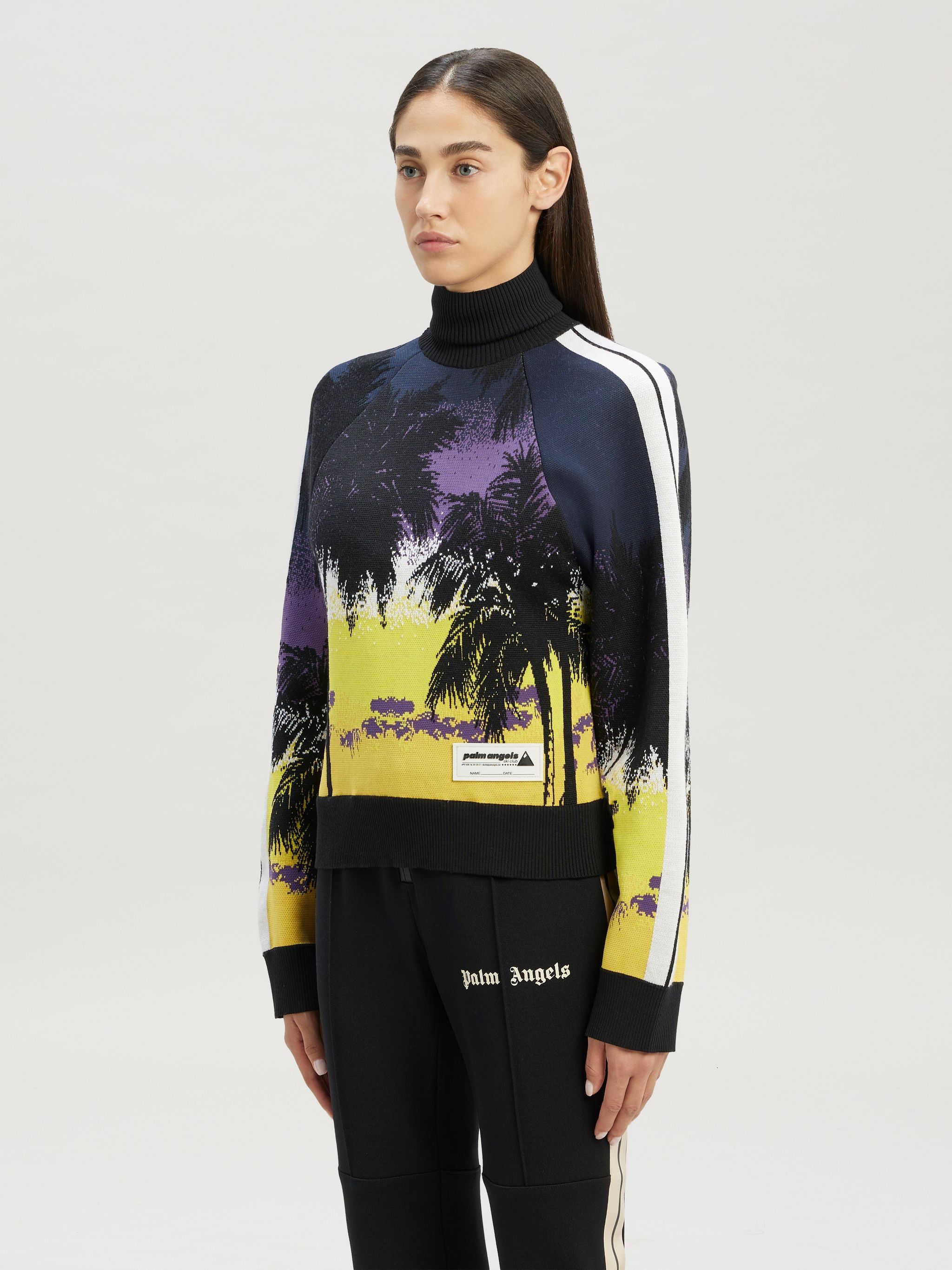Palm Angels o1y1225 Turtleneck Sweater in Multicolor Size XS / US 0-2 / IT 36-38 - 3 Thumbnail