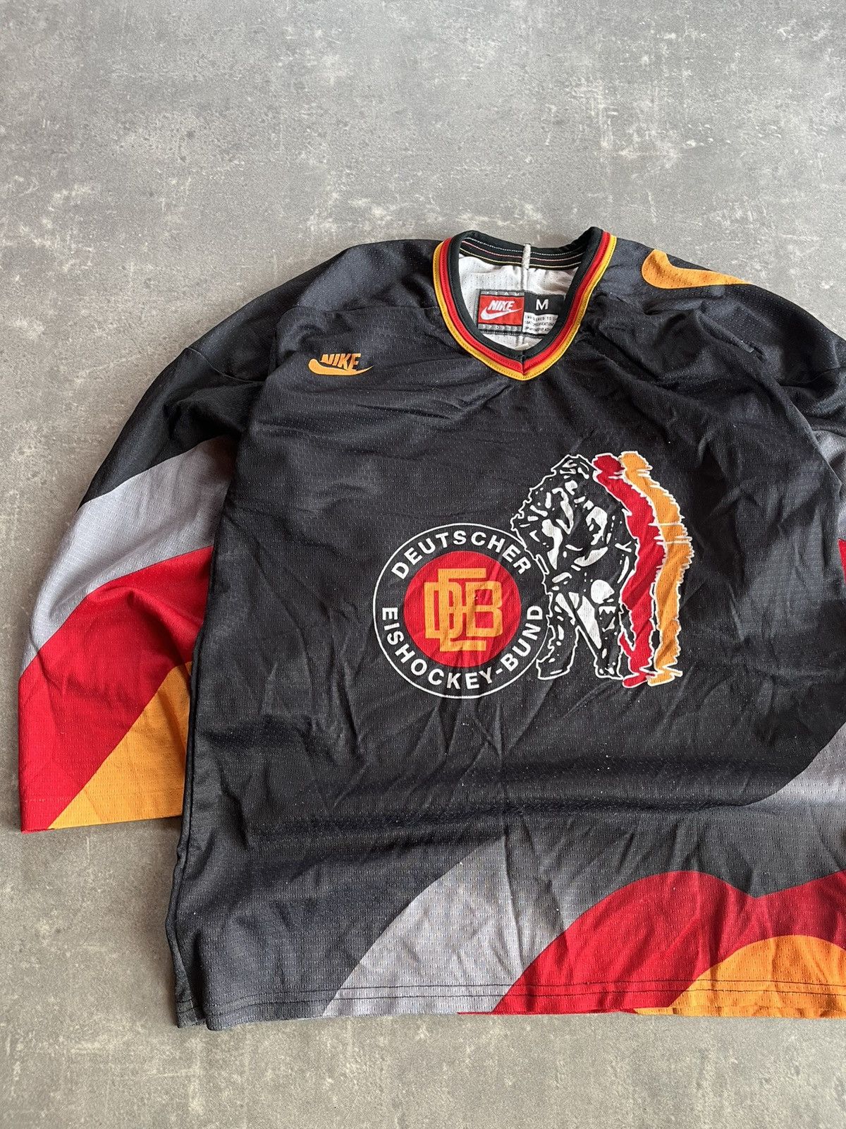 Nike Vintage Germany Deutschland 1996 Away Nike Hockey Jersey M Size US M / EU 48-50 / 2 - 3 Thumbnail