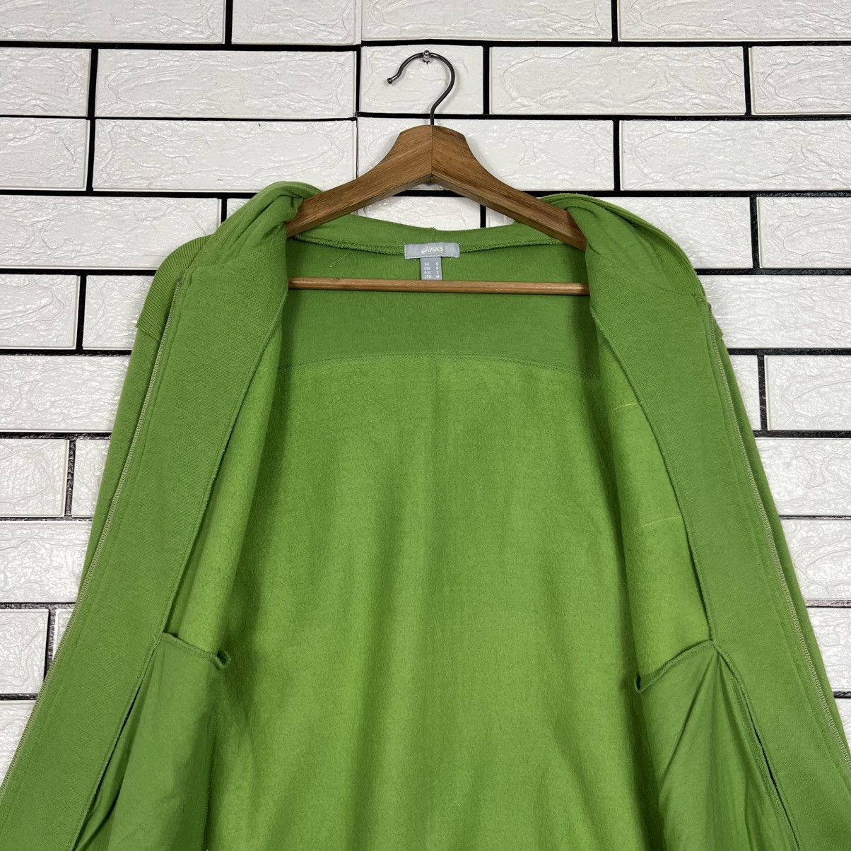 Asics ASICS TOKYO 07 Green Zipper Hoodie Sweatshirt #4232-C193 Size US S / EU 44-46 / 1 - 13 Thumbnail
