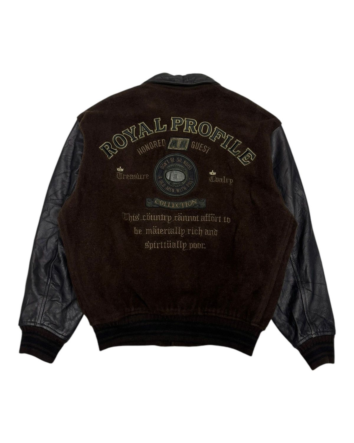 Japanese Brand Vintage Don’t Be So Noisy MacHope Leather Varsity Jacket Size US L / EU 52-54 / 3 - 2 Thumbnail