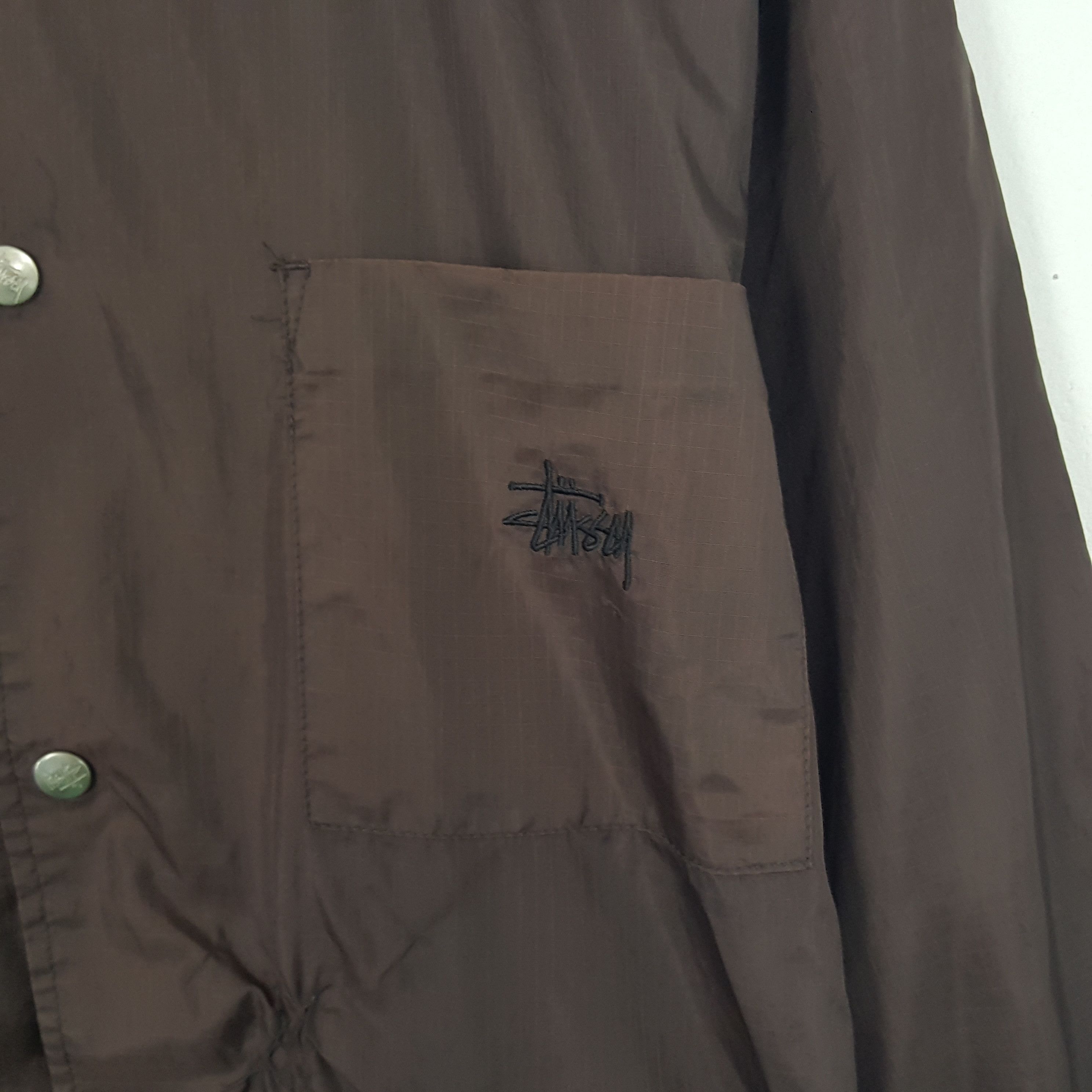 Stussy × Vintage Vintage Stussy Custom Art Logo Winter Windbreaker Jacket Size US M / EU 48-50 / 2 - 4 Thumbnail