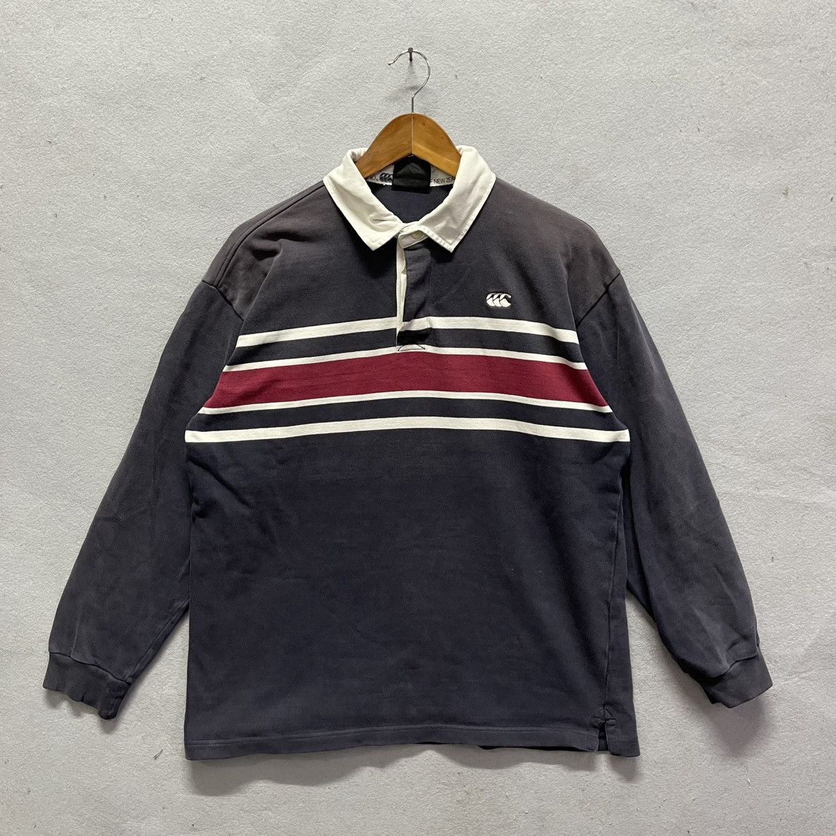 Canterbury of New Zealand Vintage Canterbury of New Zealand Rugby Shirt - Stripe (L) Size US L / EU 52-54 / 3 - 1 Thumbnail
