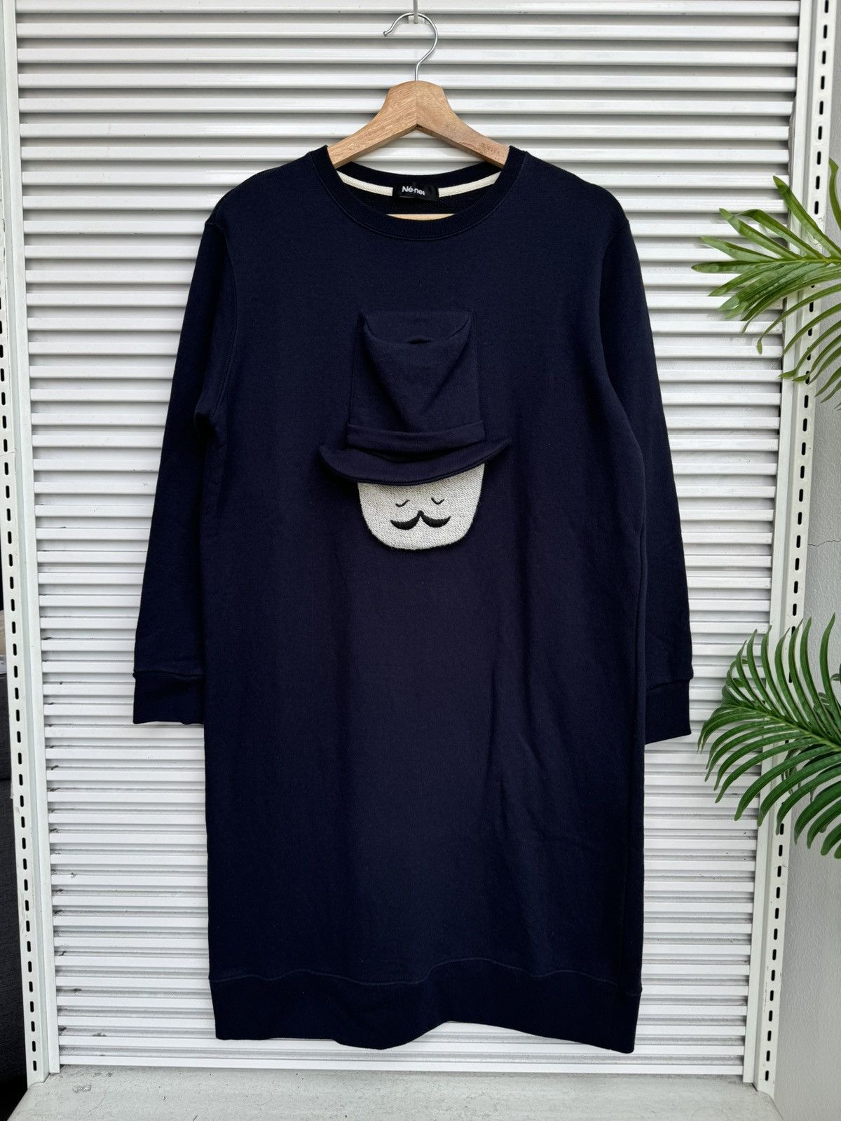 Issey Miyake Issey Miyake Ne-net Mustache Hat Man Dress Size L / US 10 / IT 46 - 2 Thumbnail