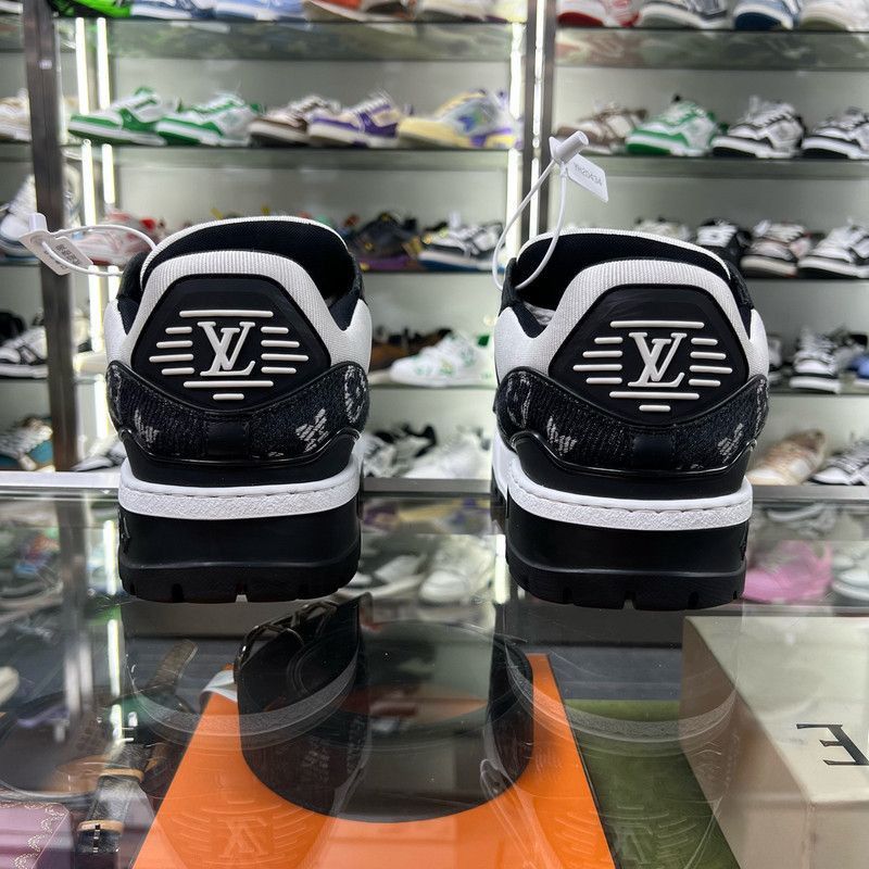 Louis Vuitton Louis Vuitton Trainer Maxi Black and White Sneakers -2508 Size US 8.5 / EU 41-42 - 3 Thumbnail