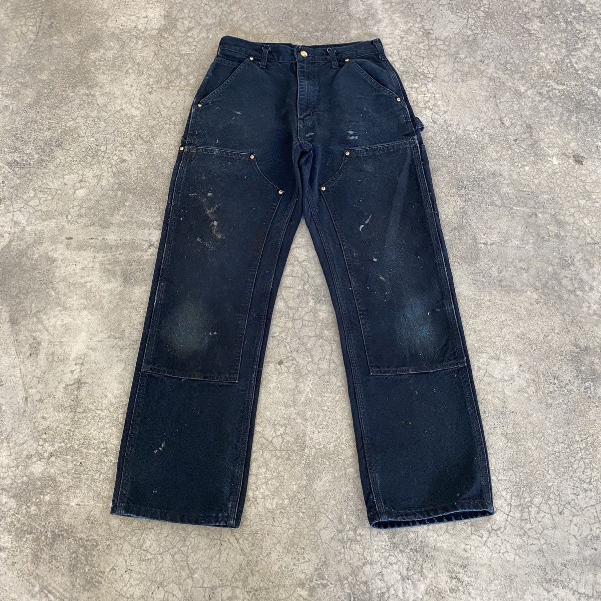 Carhartt VTG Carhartt Double Knee Splatter Carpenter Pants Size US 29 - 1 Thumbnail