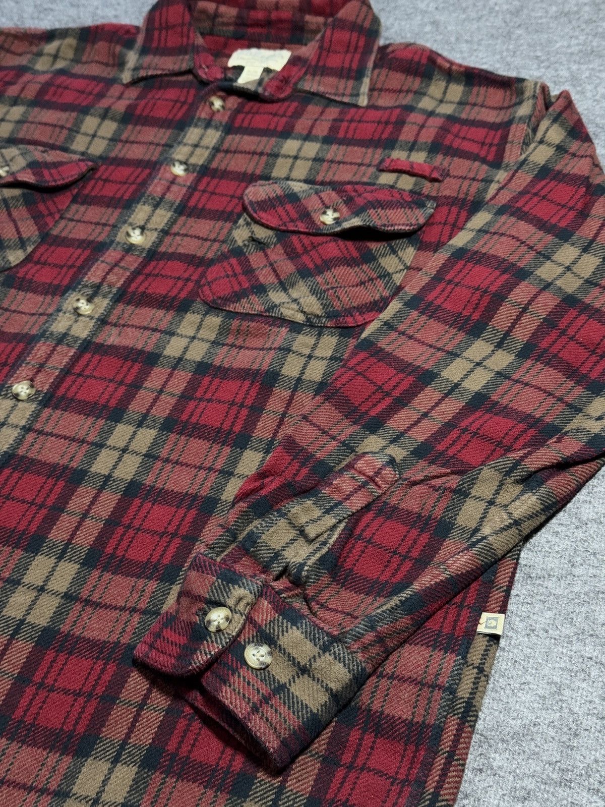 Flannel vintage flannel Cabelas plaid shirt checkered 90s Y2K Size US XL / EU 56 / 4 - 5 Thumbnail