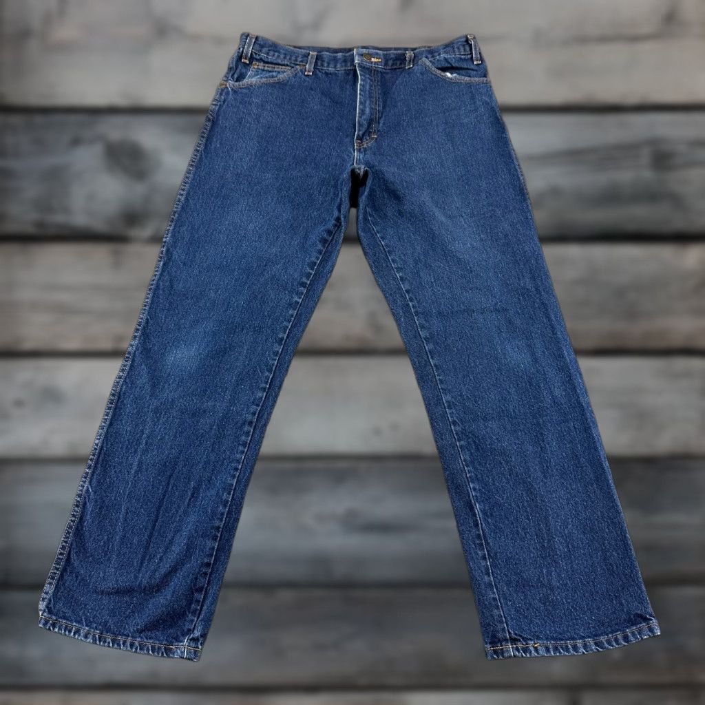 Dickies Dickies Jeans Mens 36x32 Blue Straight Leg Relaxed Fit Denim Cotton Workwear Pants Size US 36 / EU 52 - 1 Thumbnail