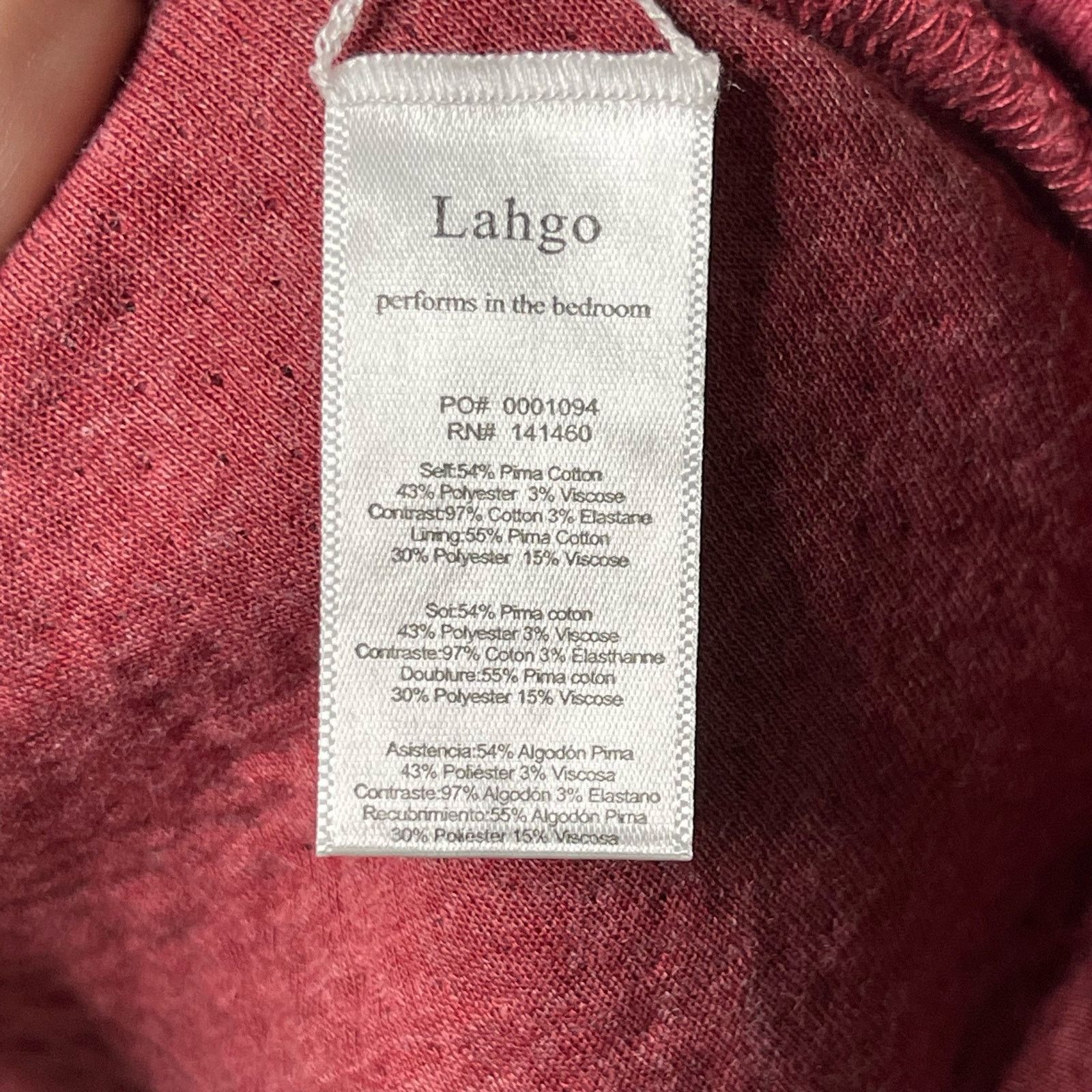 Lunya Lunya Lahgo Restore Double Face Crew Neck Sweater Maroon M Size US M / EU 48-50 / 2 - 6 Thumbnail