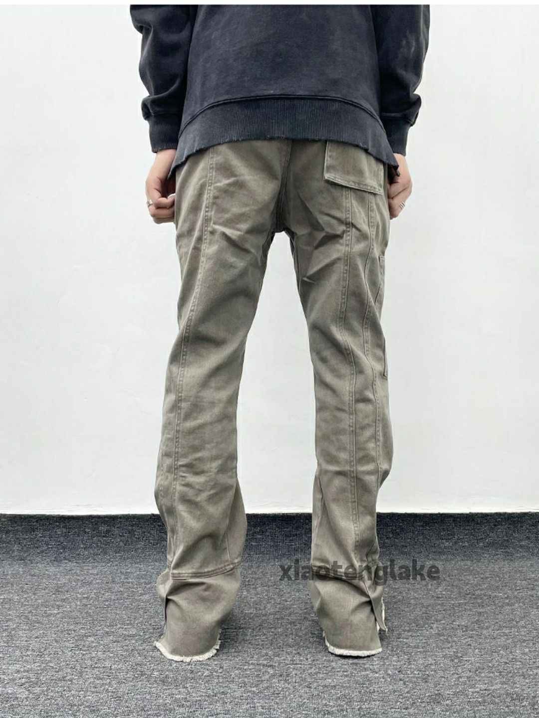 Designer × Japanese Brand × Vintage washed faded patchwork punk flared yuppie pants Size US 30 / EU 46 - 6 Thumbnail