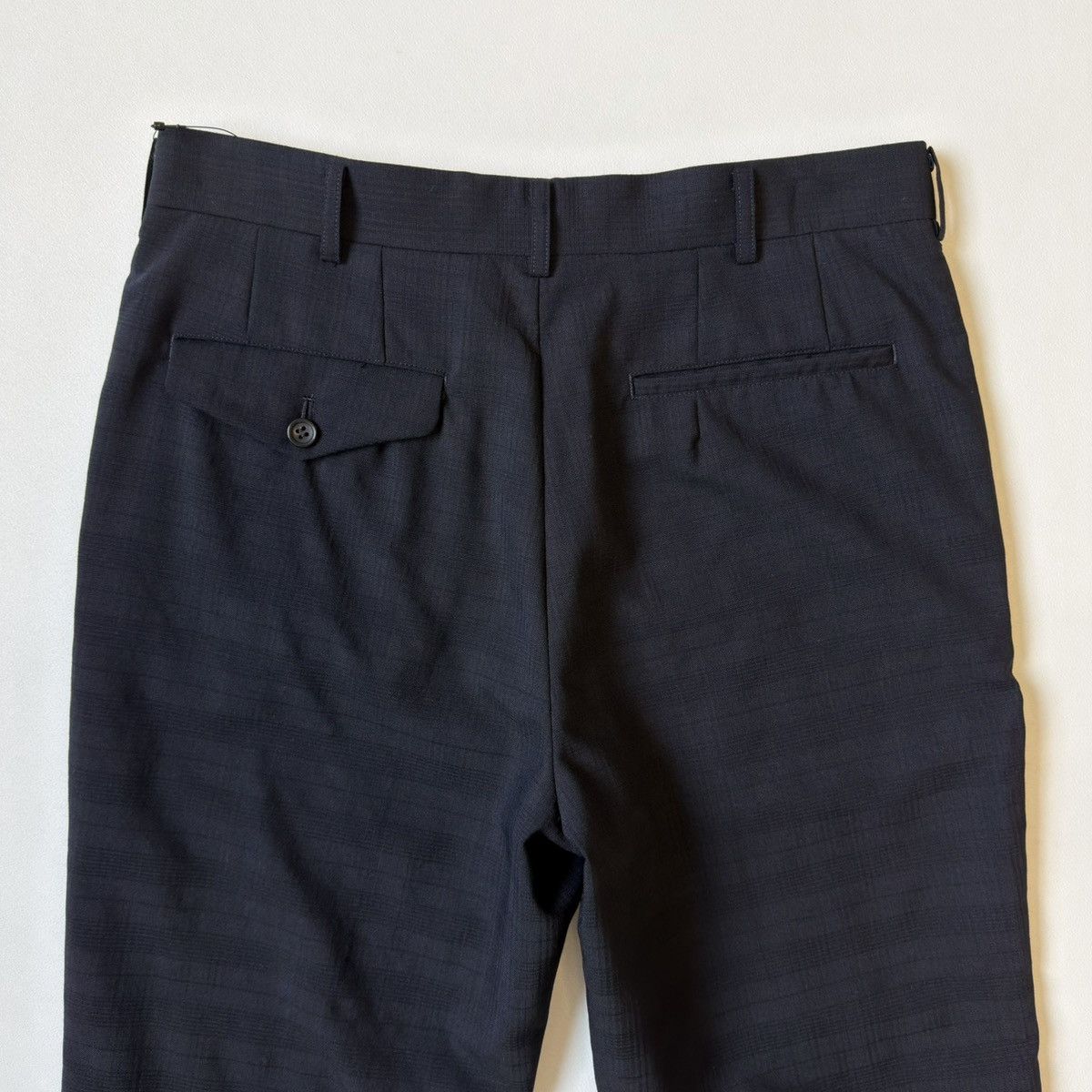 Comme des Garcons S/S 07 Jacquard Check Blue Wool Pants Size US 32 / EU 48 - 12 Thumbnail