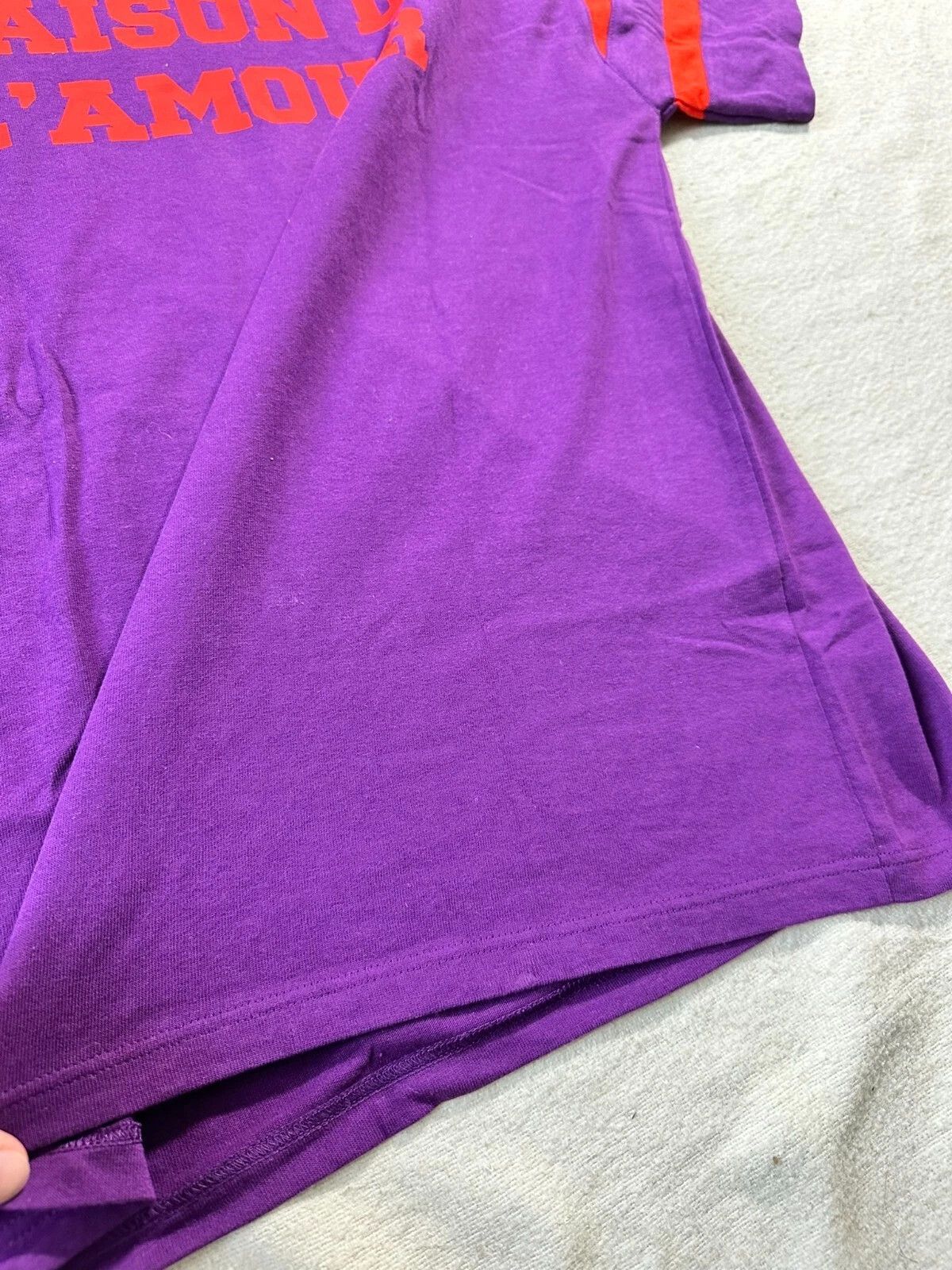 Gucci Gucci T-Shirt Football Logo 1921 Maison De L'Amour Purple Size US XXS / EU 40 - 6 Thumbnail