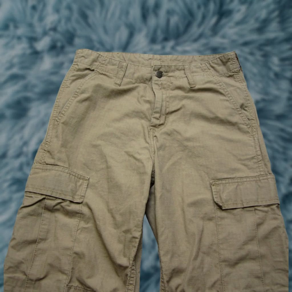 Carhartt Carhartt WIP Cargo Jogger Mens 27x30 Brown Ripstop Workwear Trousers Size US 27 - 1 Thumbnail