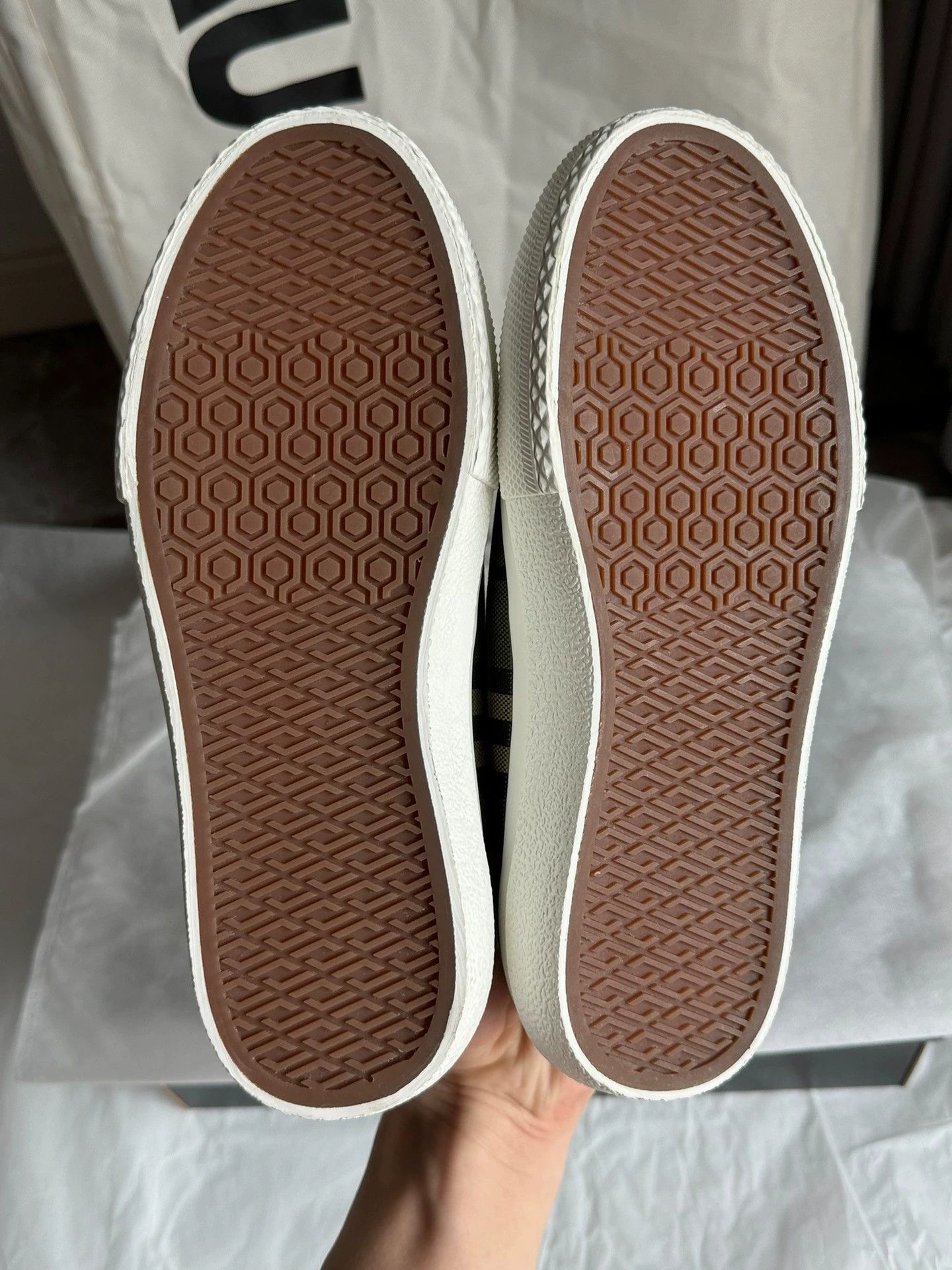 Burberry Burberry Vintage Check Military Green Sneakers Size 35 Size US 4.5 / IT 34.5 - 6 Thumbnail