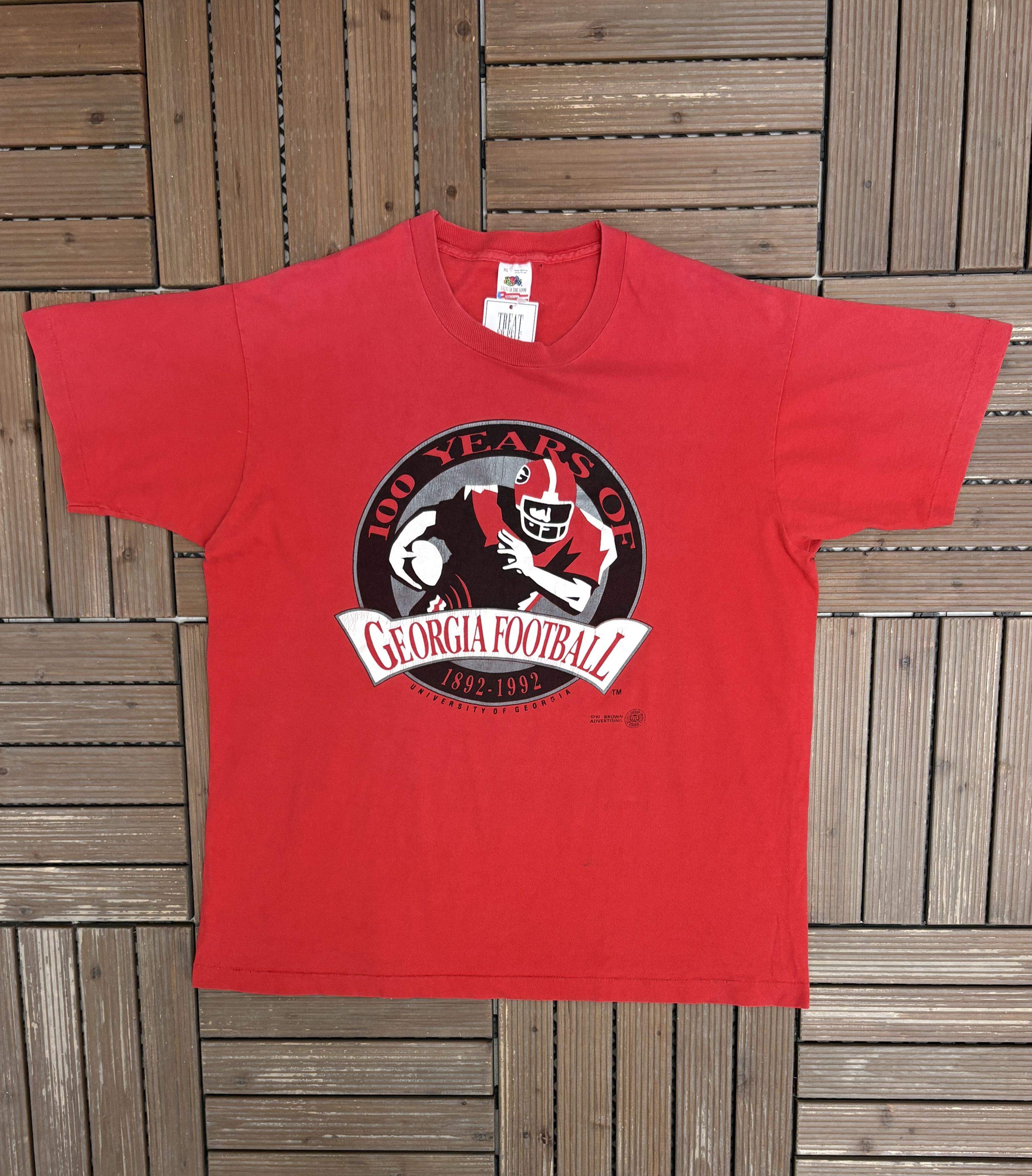 Vintage Georgia Bulldogs 100 Year Anniversary Vintage T-Shirt Tee Size US XXL / EU 58 / 5 - 1 Thumbnail