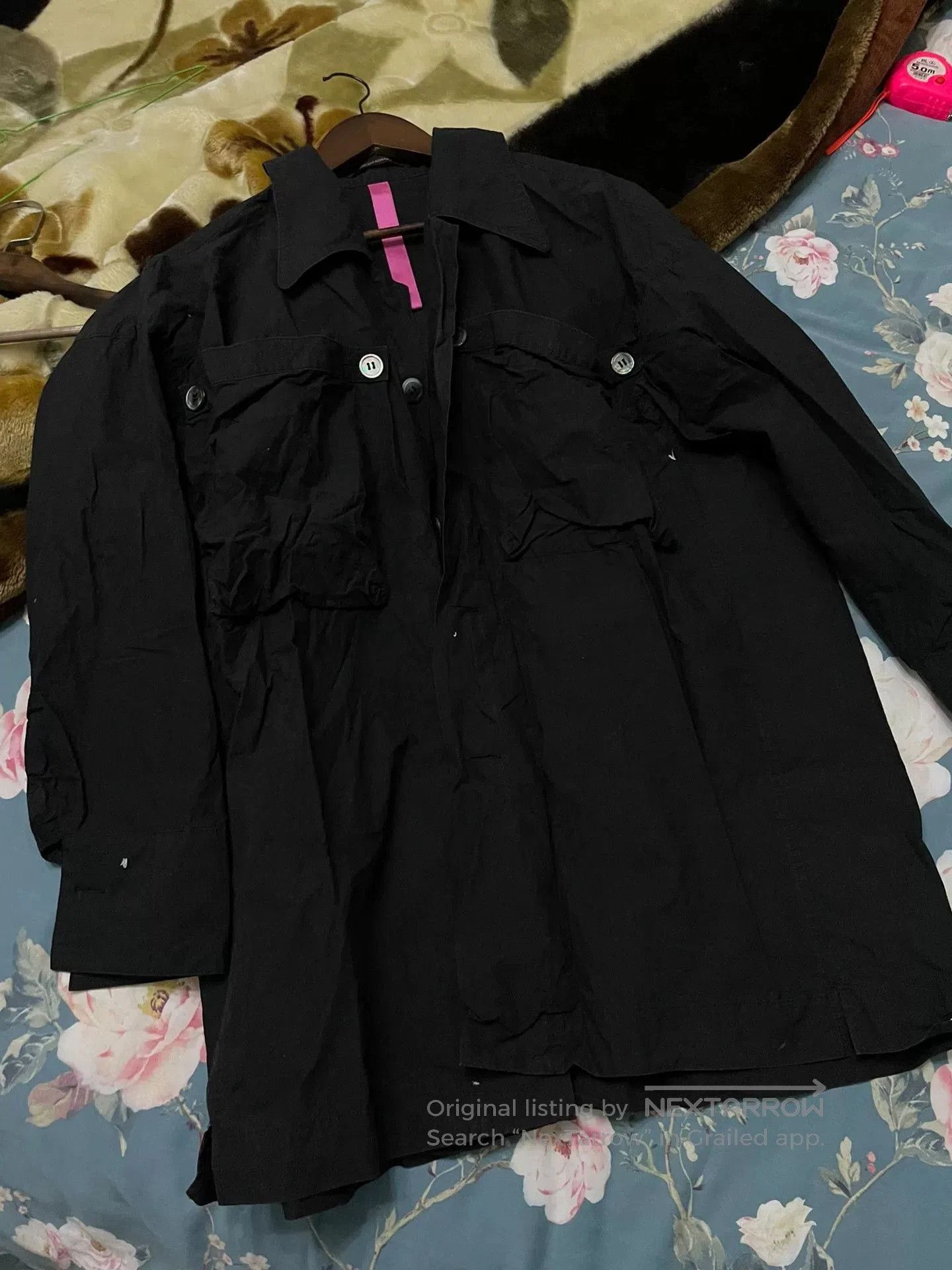 Y's Black Shirt Jacket for Spring and Summer.