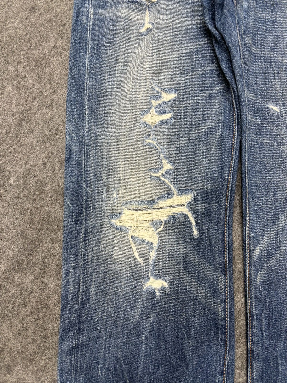 Hollister 💥90s Style💥Hollister Heavy Distressed Style Denim F636 Size US 33 - 6 Thumbnail