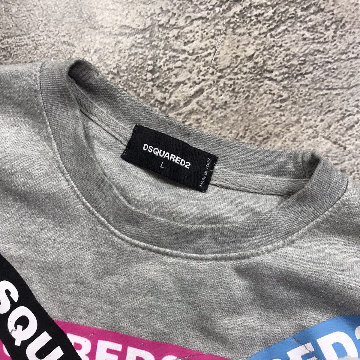 Vintage Vintage 90s Dsquared2 Graphic Sweatshirt Streetwear Washed M Size US M / EU 48-50 / 2 - 5 Thumbnail