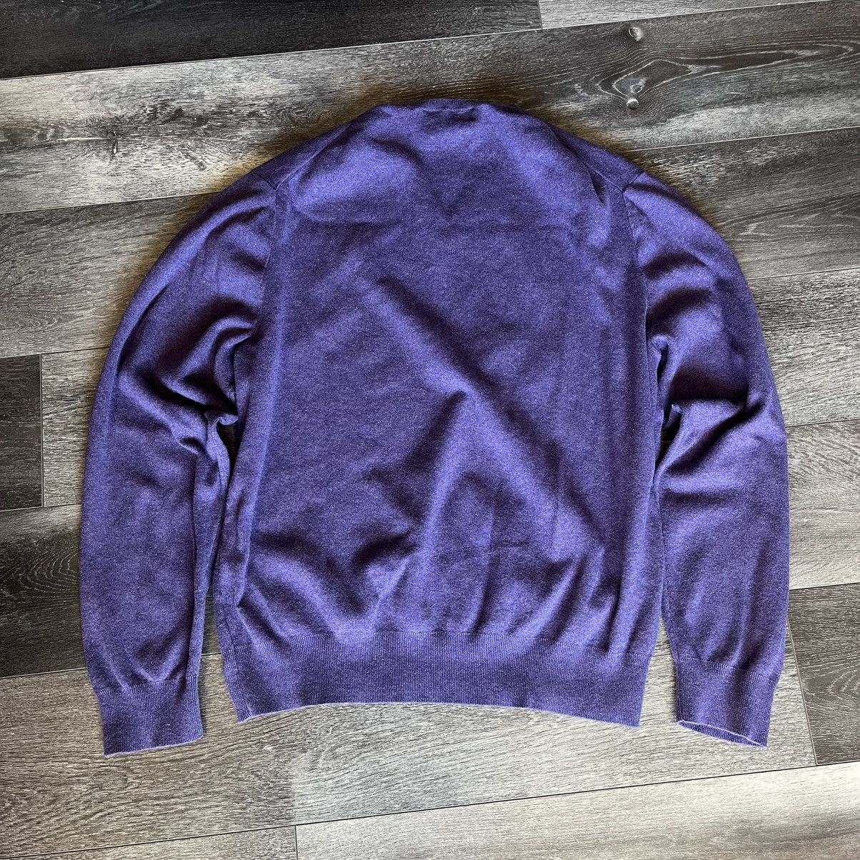 Polo Ralph Lauren Vintage Polo Ralph Lauren Small Basic Logo V Neck Sweater Size US XL / EU 56 / 4 - 2 Thumbnail