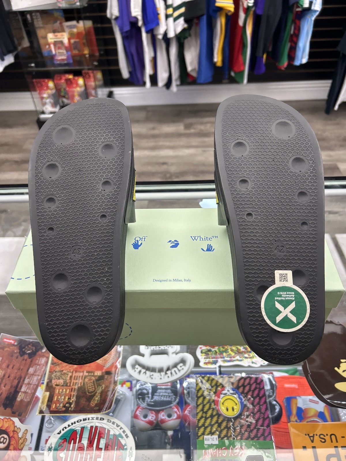 Off-White Off-White industrial pool slider Size US 8 / EU 41 - 2 Thumbnail