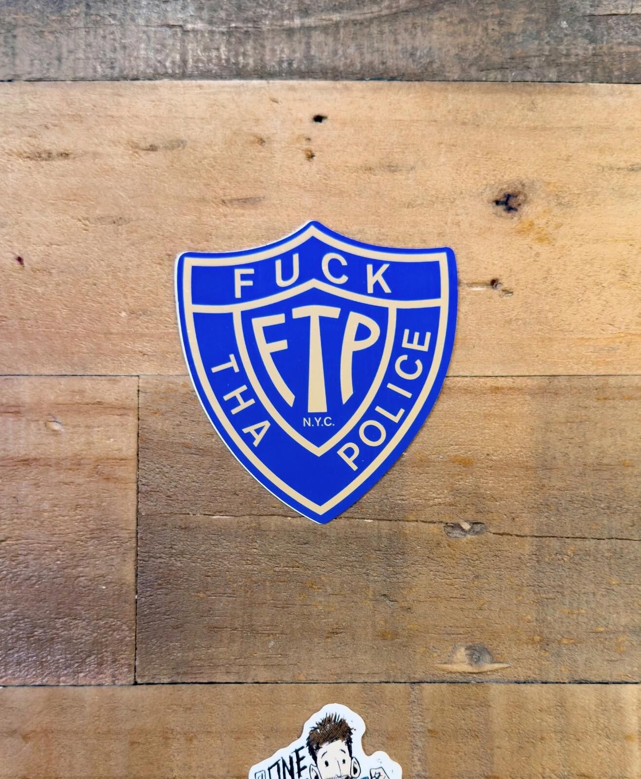 Supreme Supreme F*ck Tha Police FTP Sticker Blue (2008) Size ONE SIZE - 1 Thumbnail