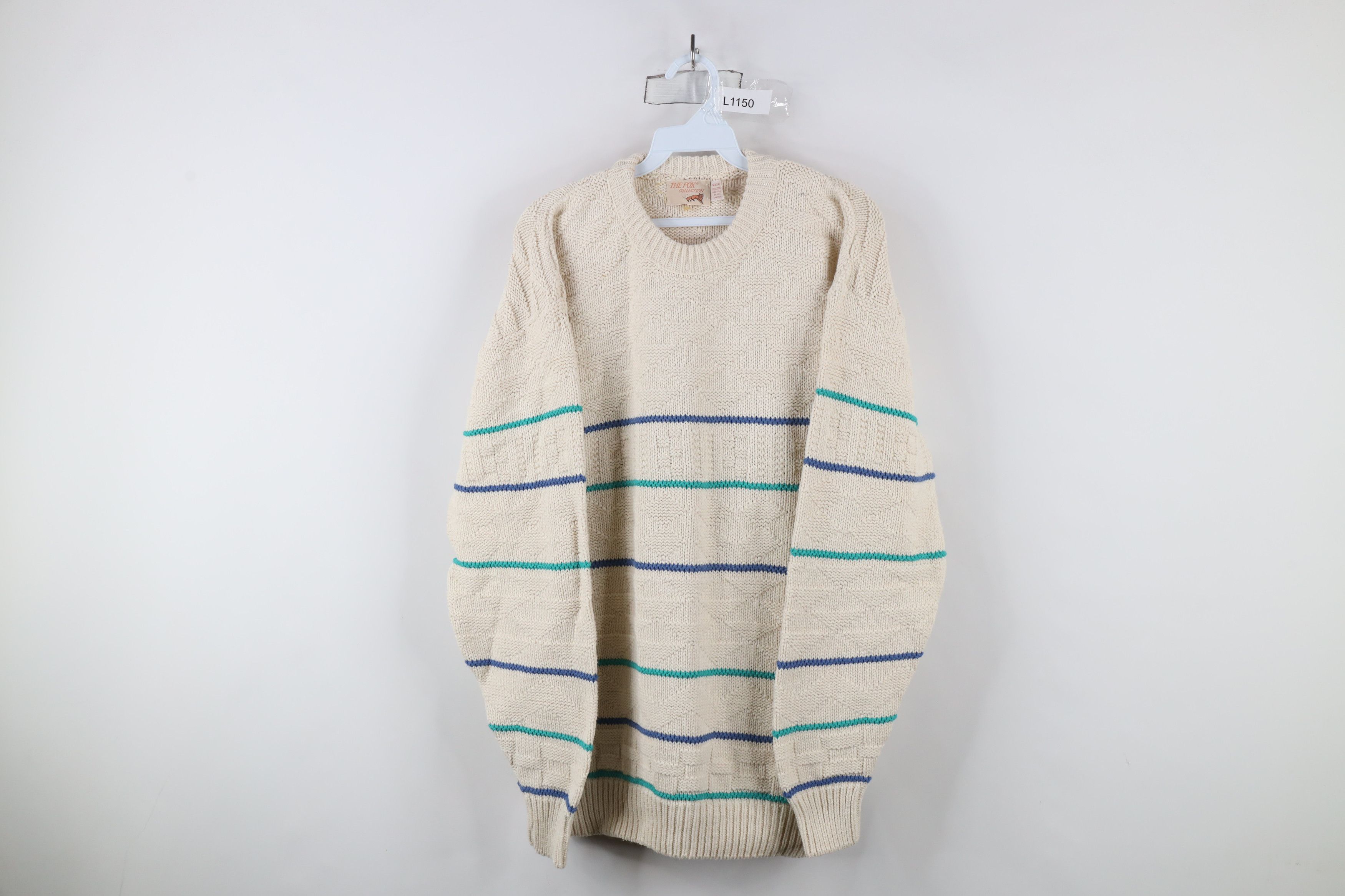 Vintage Vintage 90s Streetwear Chunky Geometric Knit Sweater USA Size US M / EU 48-50 / 2 - 1 Thumbnail