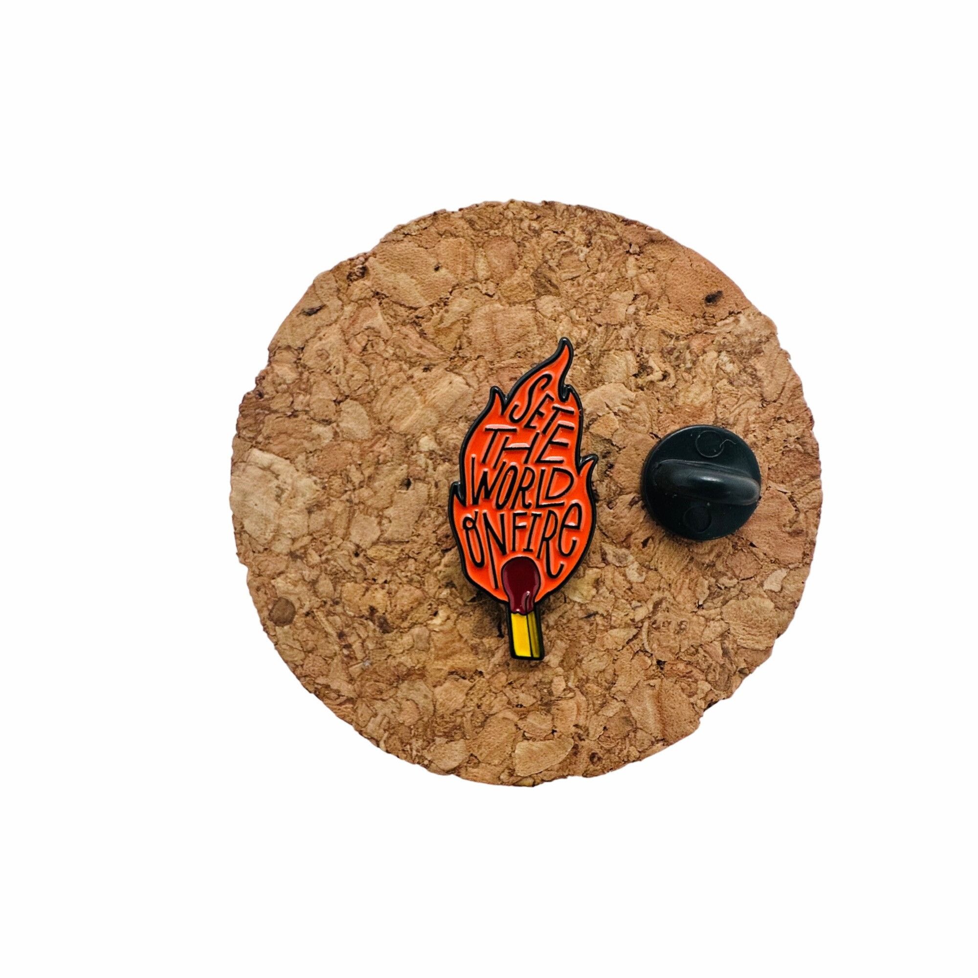 Other ⭐Cartoon Set the world on fire Enamel Pin Matches Flame Blaz Size ONE SIZE - 2 Thumbnail