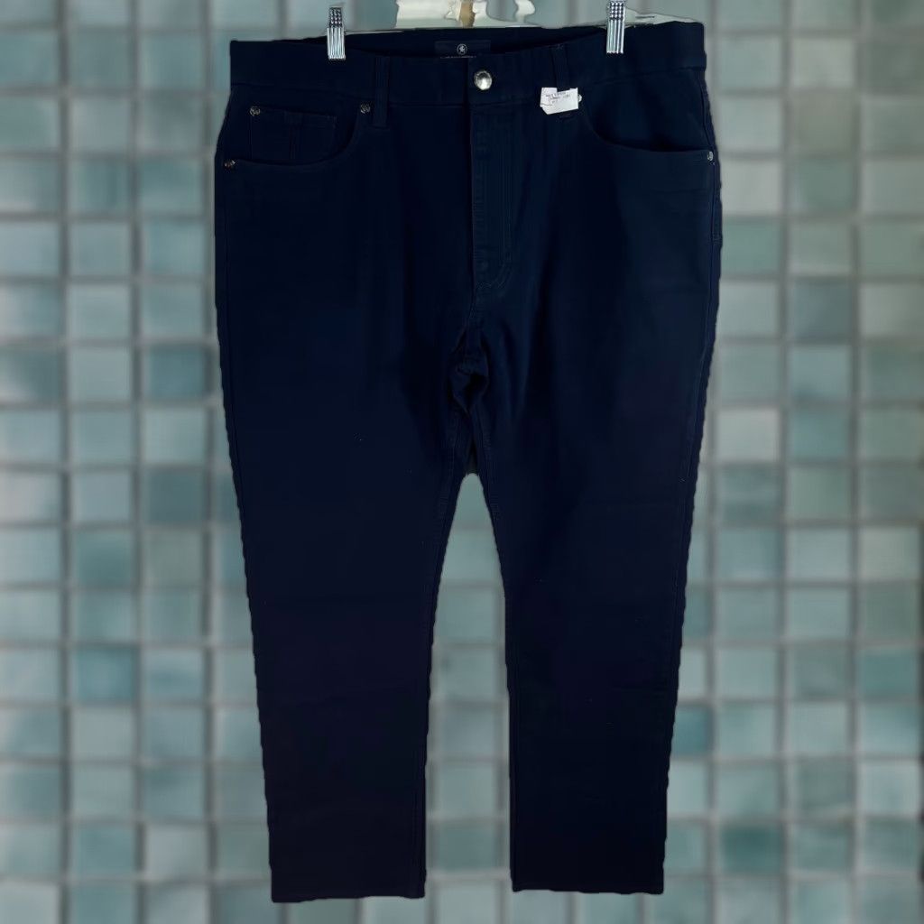 Hart Schaffner Marx Hart Schaffner Marx Heart Pant Trouser Men’s 40 X 30 Blue Twill Straight 5-Pocket Denim Flat Front Vintage: No Size US 40 / EU 56 - 1 Thumbnail
