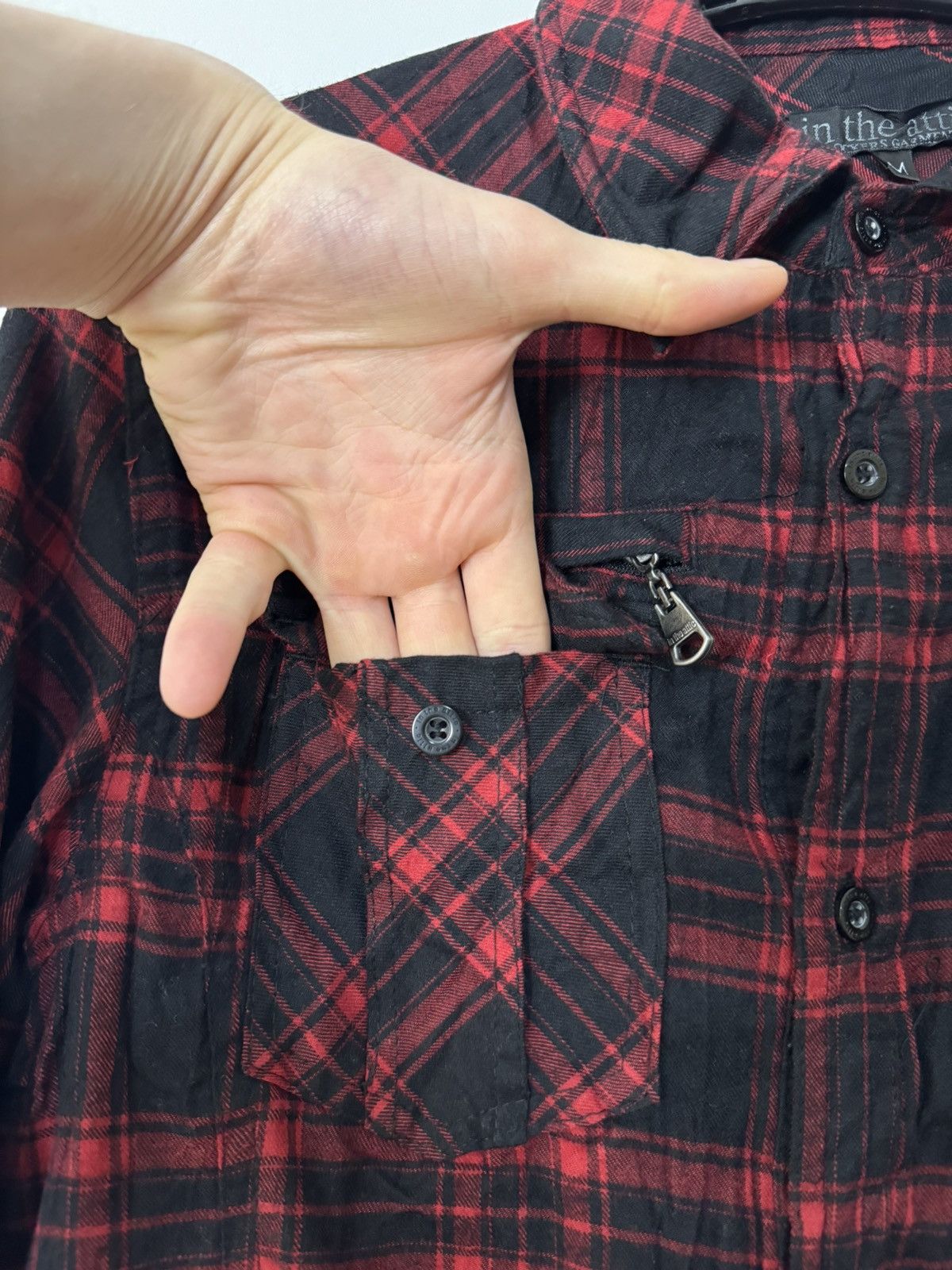 In The Attic In The Attic Flannel punk long sleeve shirt Japanese Size US M / EU 48-50 / 2 - 8 Thumbnail