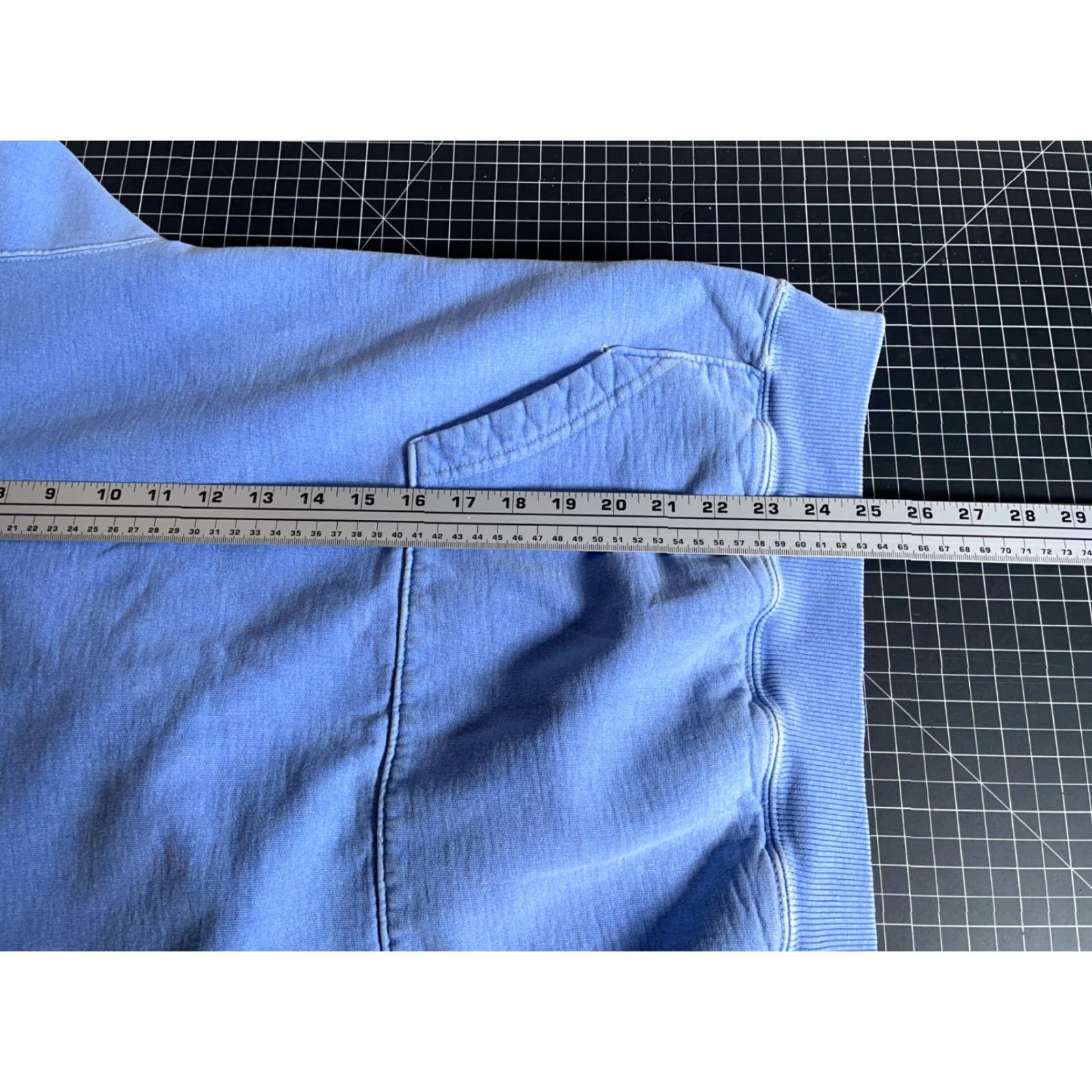 Vintage Austins Hoodie Mens Medium Blue Pigment Dyed Pullover Sweatshirt Canada Made Cotton Heavyweight 90s Retro Cotton Long Sleeve Crew Neck Regular Size US M / EU 48-50 / 2 - 7 Thumbnail