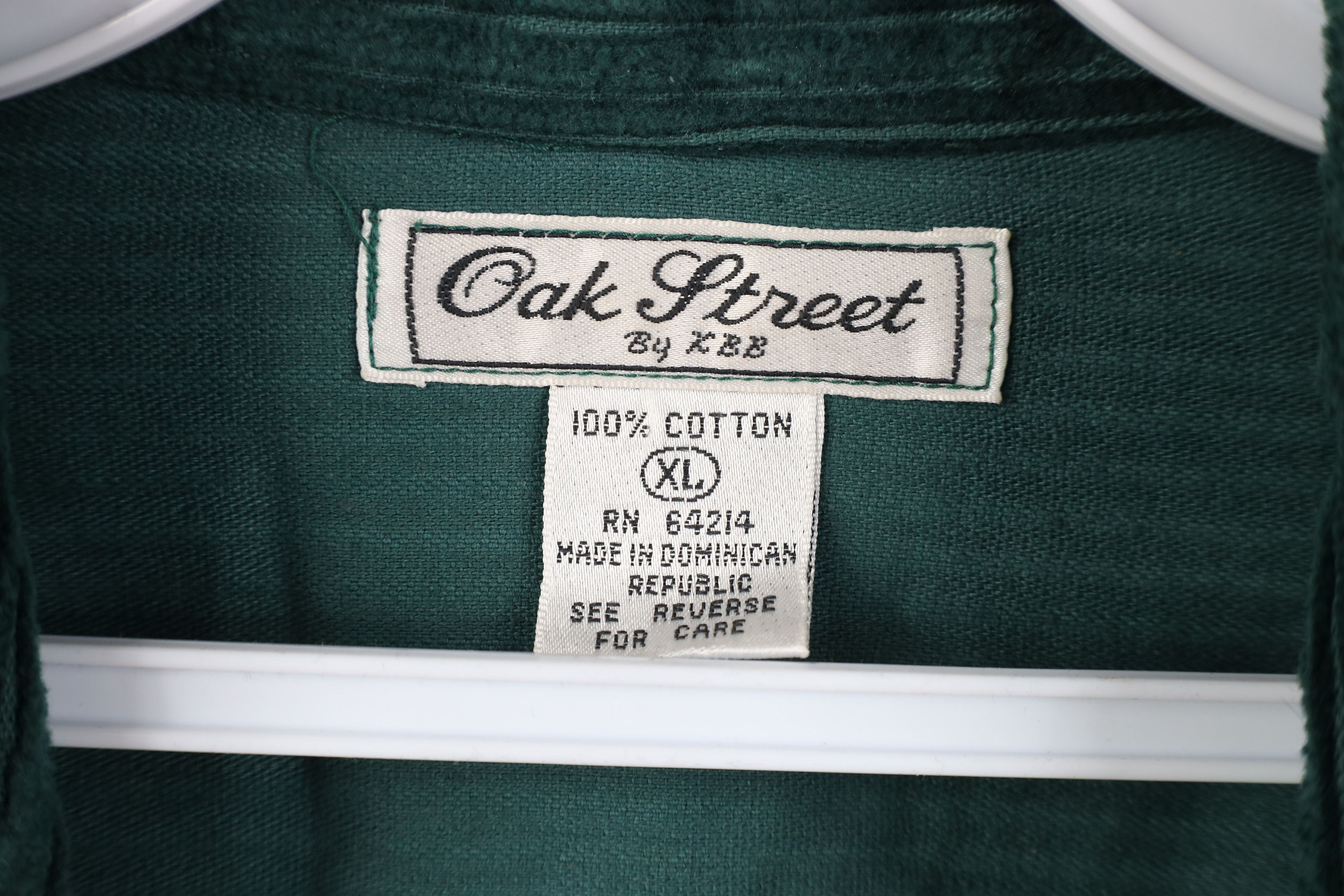 Vintage Deadstock Vintage 90s Streetwear Collared Button Shirt Green Size US XL / EU 56 / 4 - 11 Thumbnail