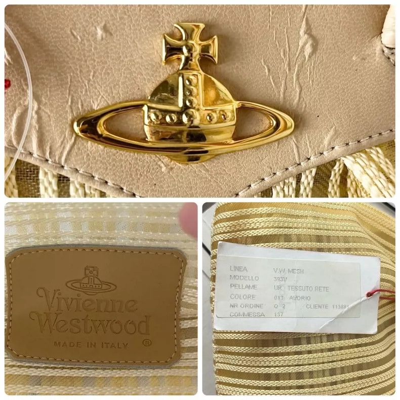 Vivienne Westwood Vivienne Westwood size os Mid-aged beige woven bag Size ONE SIZE - 6 Thumbnail
