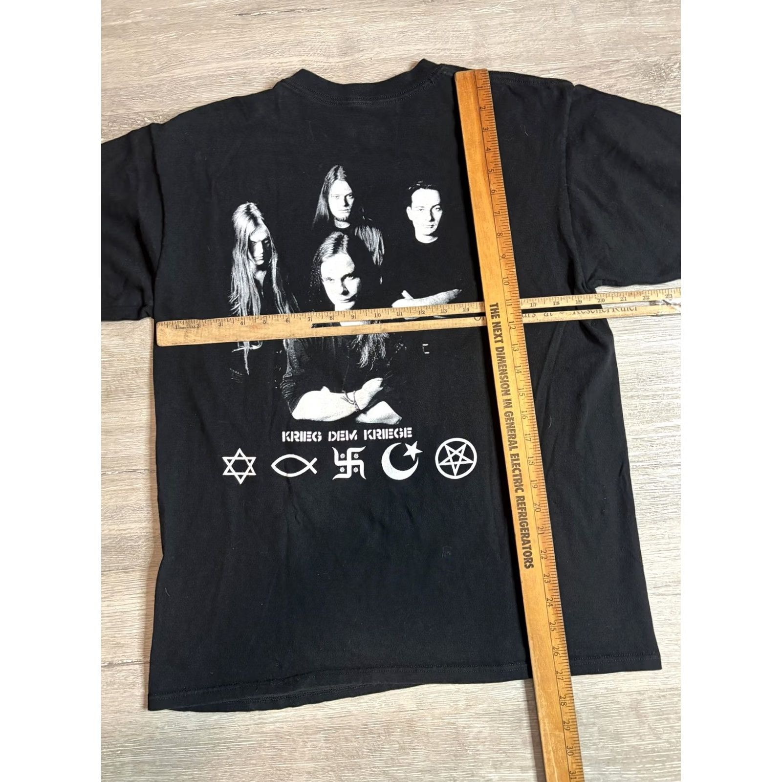 Anvil VINTAGE Carcass Shirt Mens M Black Krieg Dem Kriege Metal Band T-Shirt Size US M / EU 48-50 / 2 - 5 Thumbnail