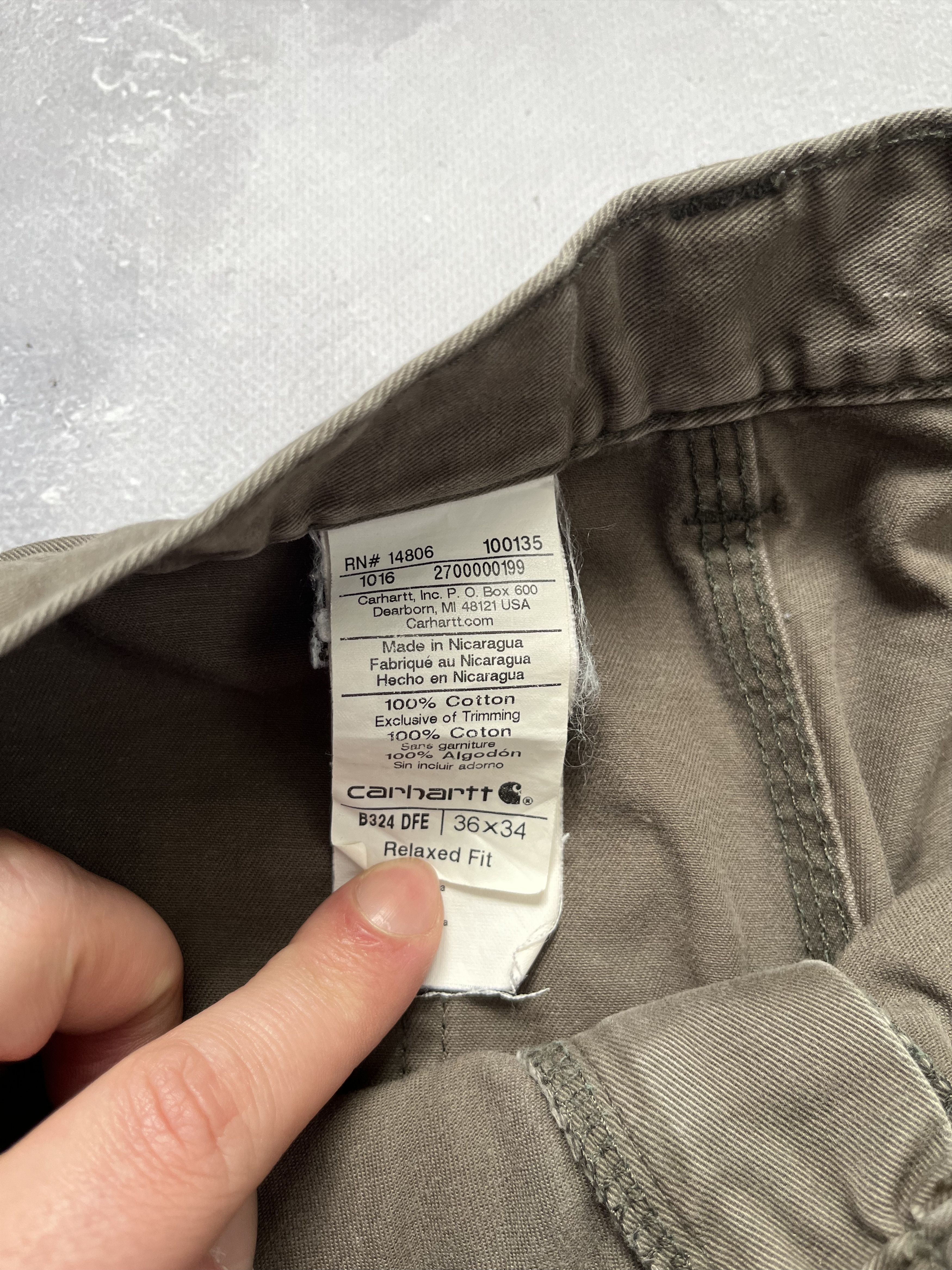 Carhartt Carhartt Pants Relaxed Fit Work Carpenter Faded Distressed Size US 36 / EU 52 - 10 Thumbnail