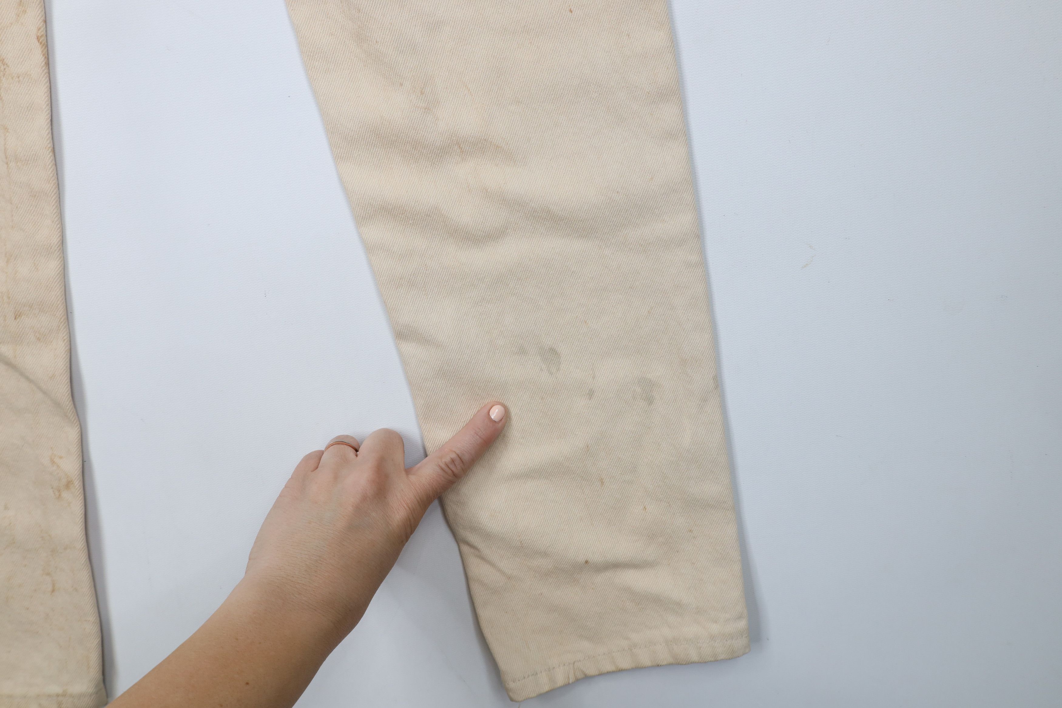 Calvin Klein × Vintage Deadstock Vintage 80s 90s Calvin Klein Jeans Beige USA Size 28" / US 6 / IT 42 - 13 Thumbnail