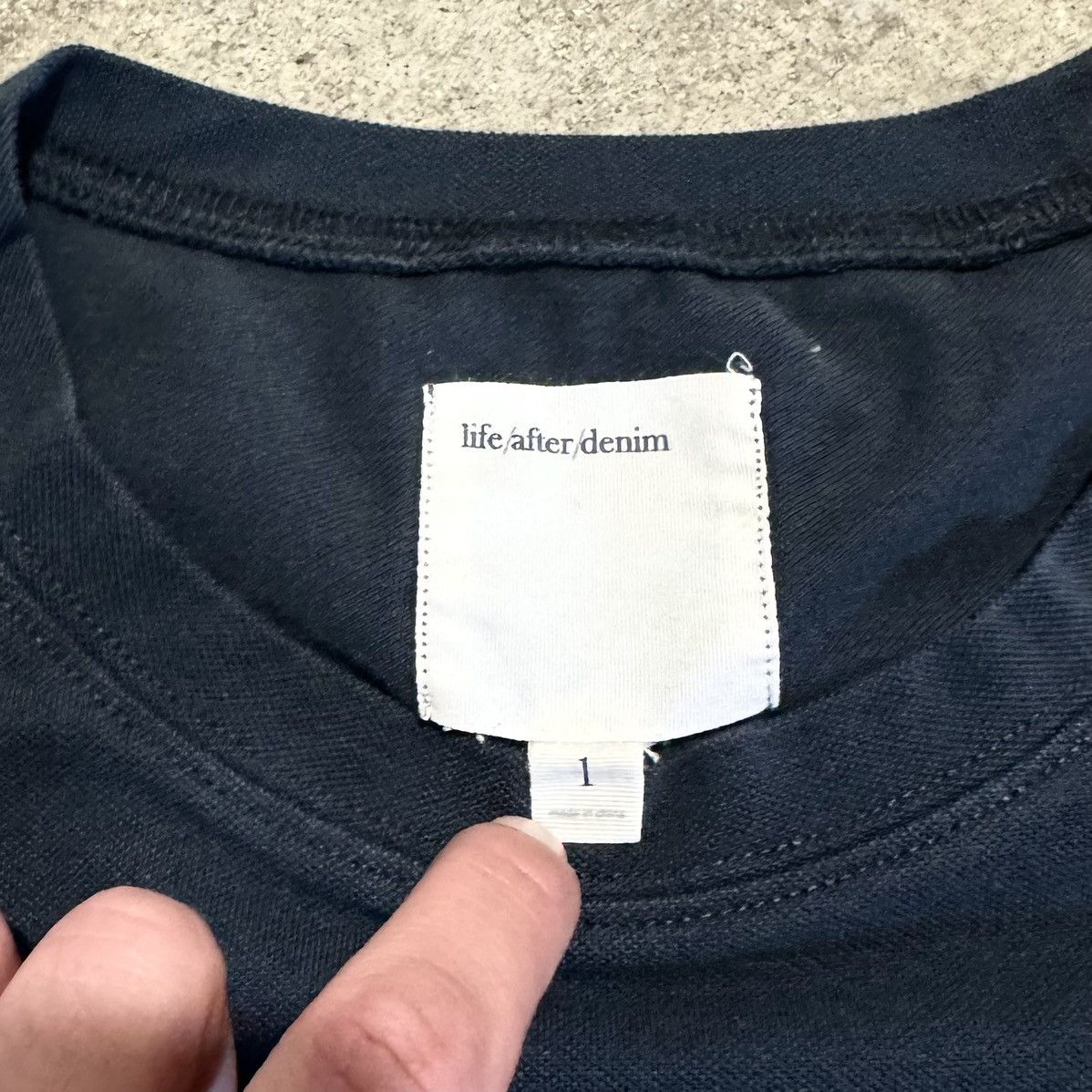 Designer × Life After Denim LIFE AFTER DENIM BLACK LONG SLEEVE Size US L / EU 52-54 / 3 - 6 Thumbnail