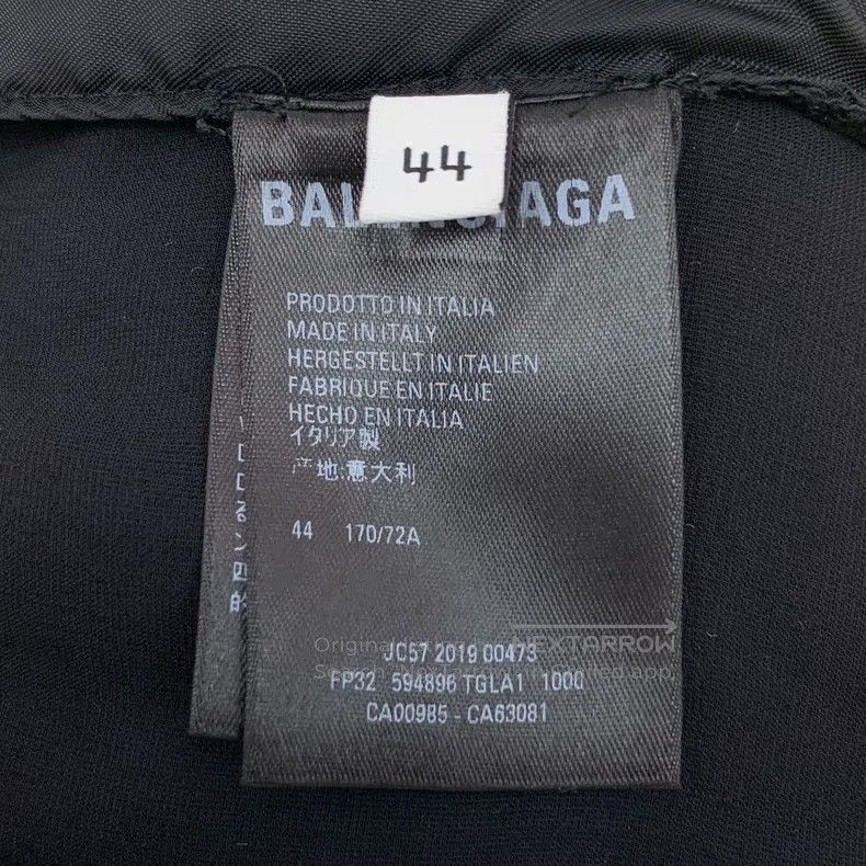Balenciaga Balenciaga Black Tower Lettering Embroidered Velvet Casual Size US 28 / EU 44 - 7 Thumbnail